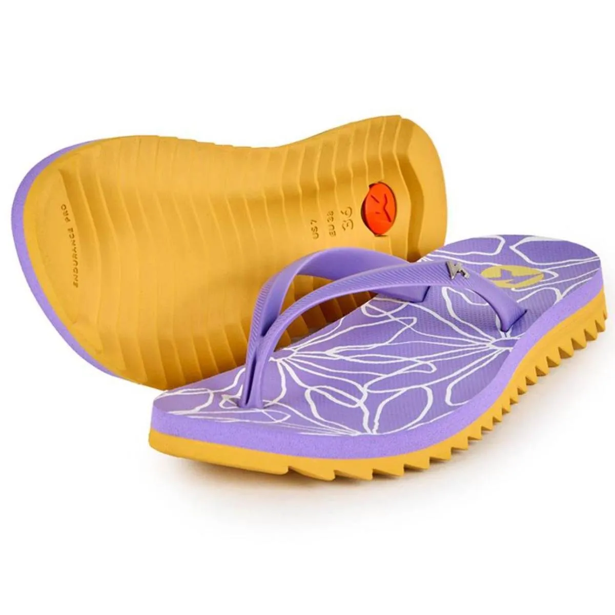 Chinelo Kenner Ibiza Outiline Feminino - Roxo e Amarelo Roxo/Amarelo