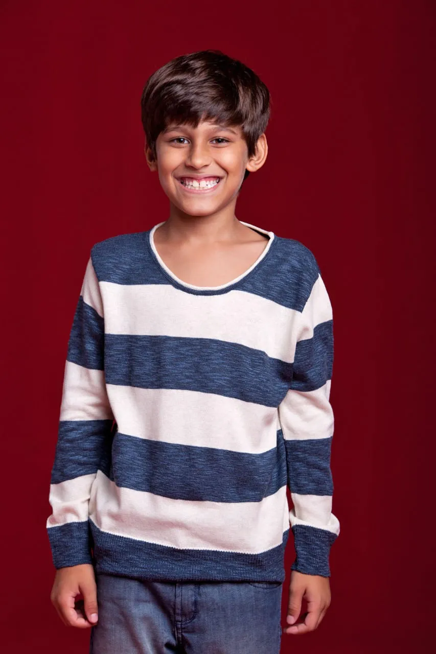 Sweater Mini Careca Listrado Rugby | Mini