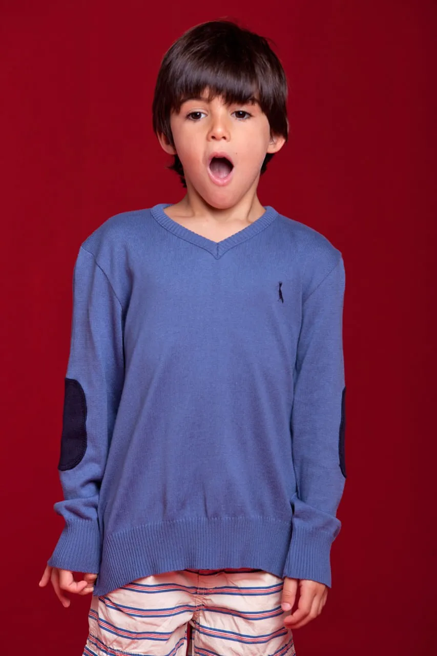 Tricot Mini Gola V Cotoveleira | Mini