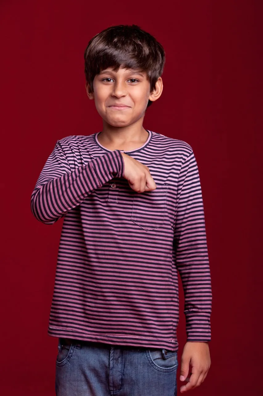 T-shirt Mini Listras Degradê Ml | Mini