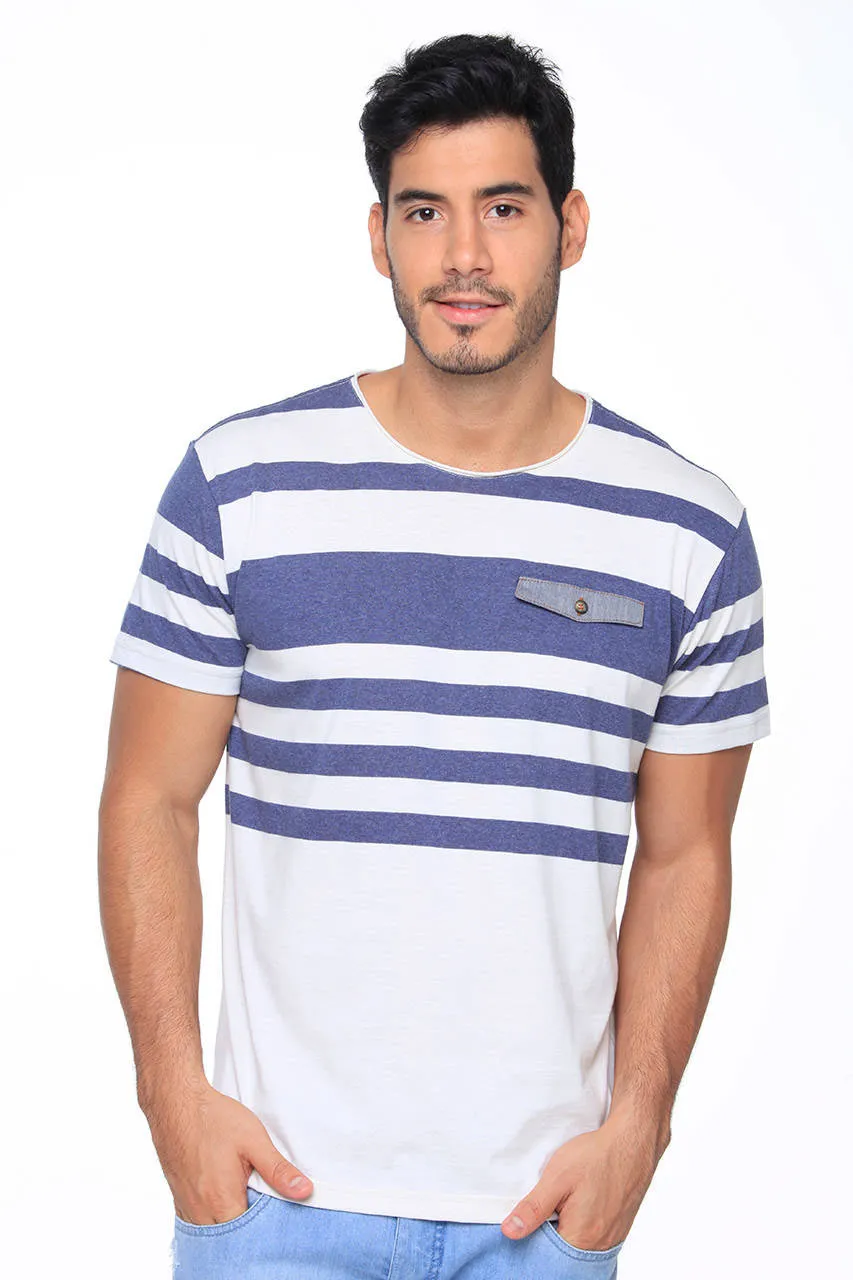 T-SHIRT LISTRAS NAVY