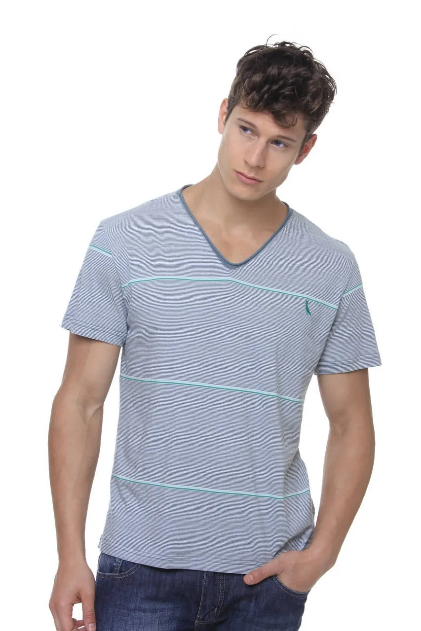 T-SHIRT GOLA V NEW PUNK