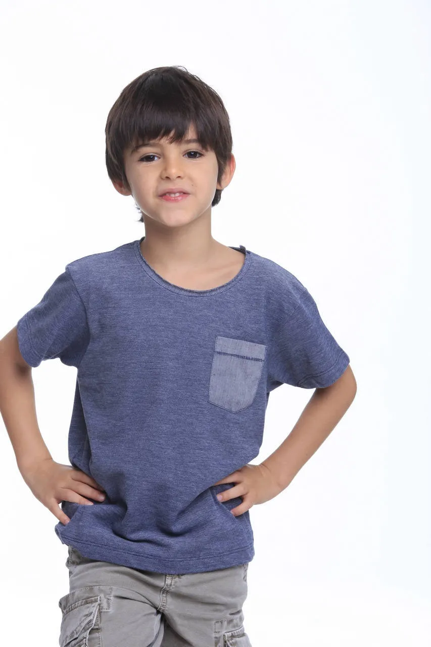 T-shirt Mini Piquet Denim | Mini
