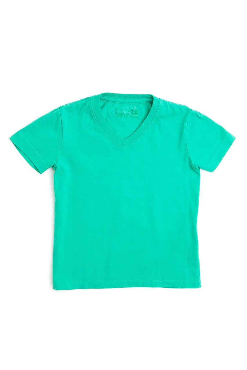 T-SHIRT MINI V NECK