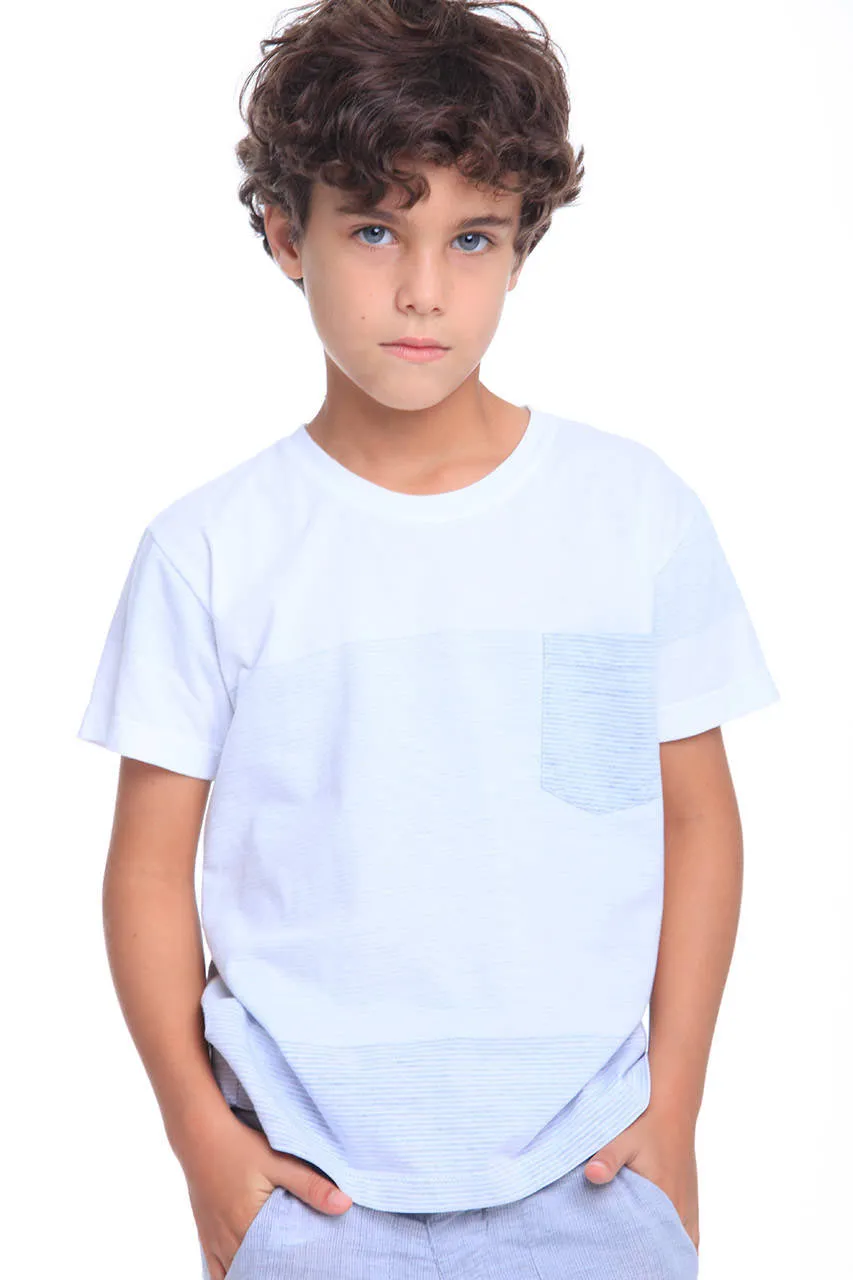 T-shirt Mini Microlistras Block | Mini