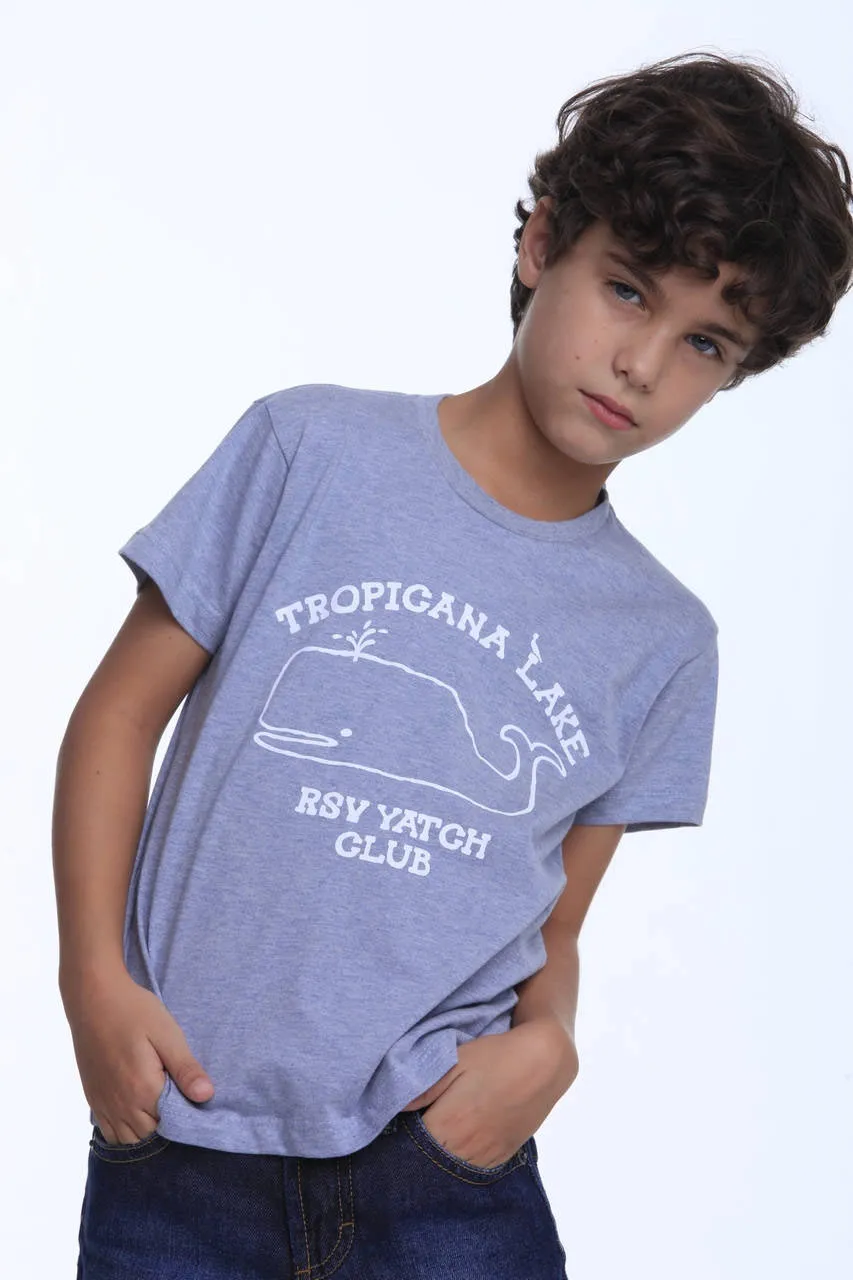 T-shirt Mini Tropicana Lake Mescla | Mini