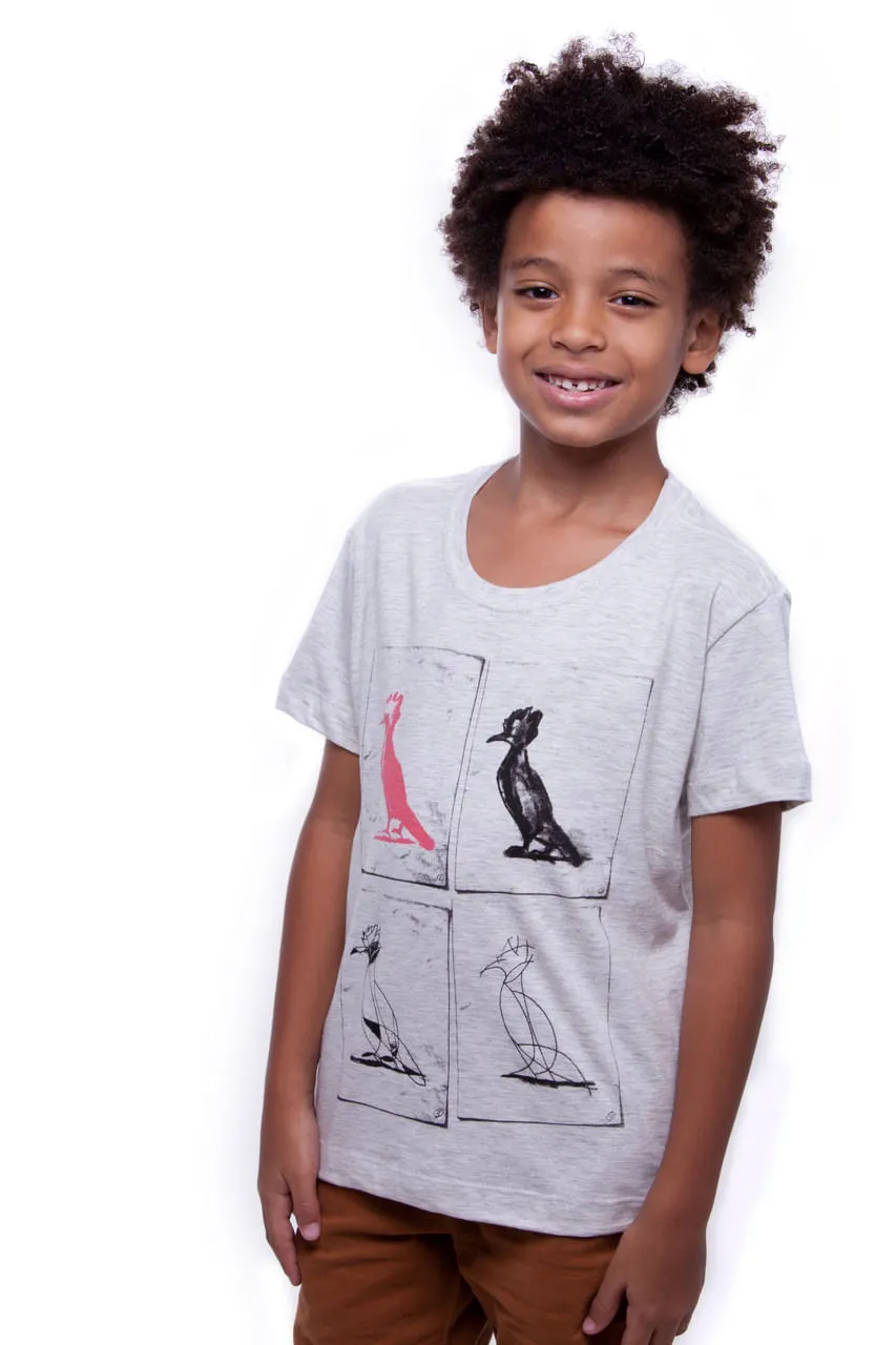 T-shirt Mini Pica Pau Asso Mescla | Mini