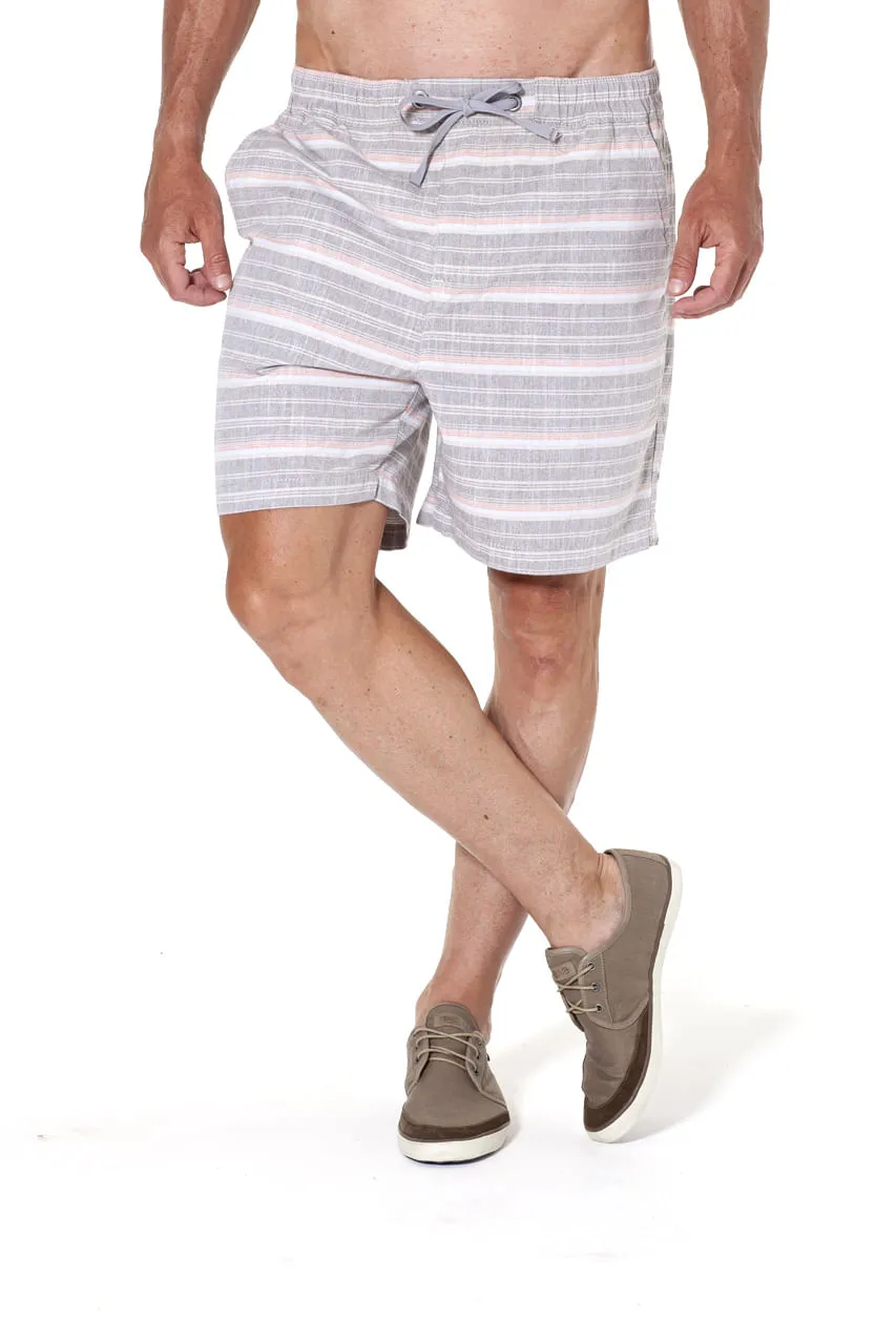 SHORT CASUAL ELASTICO LISTRADO