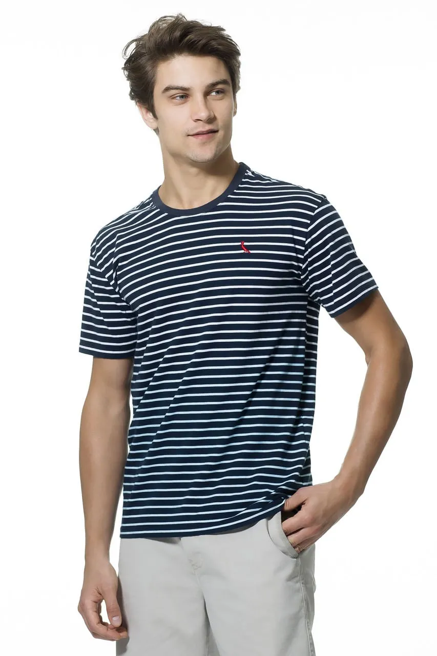 CAMISETA LISTRADA NAVY CONTRASTE