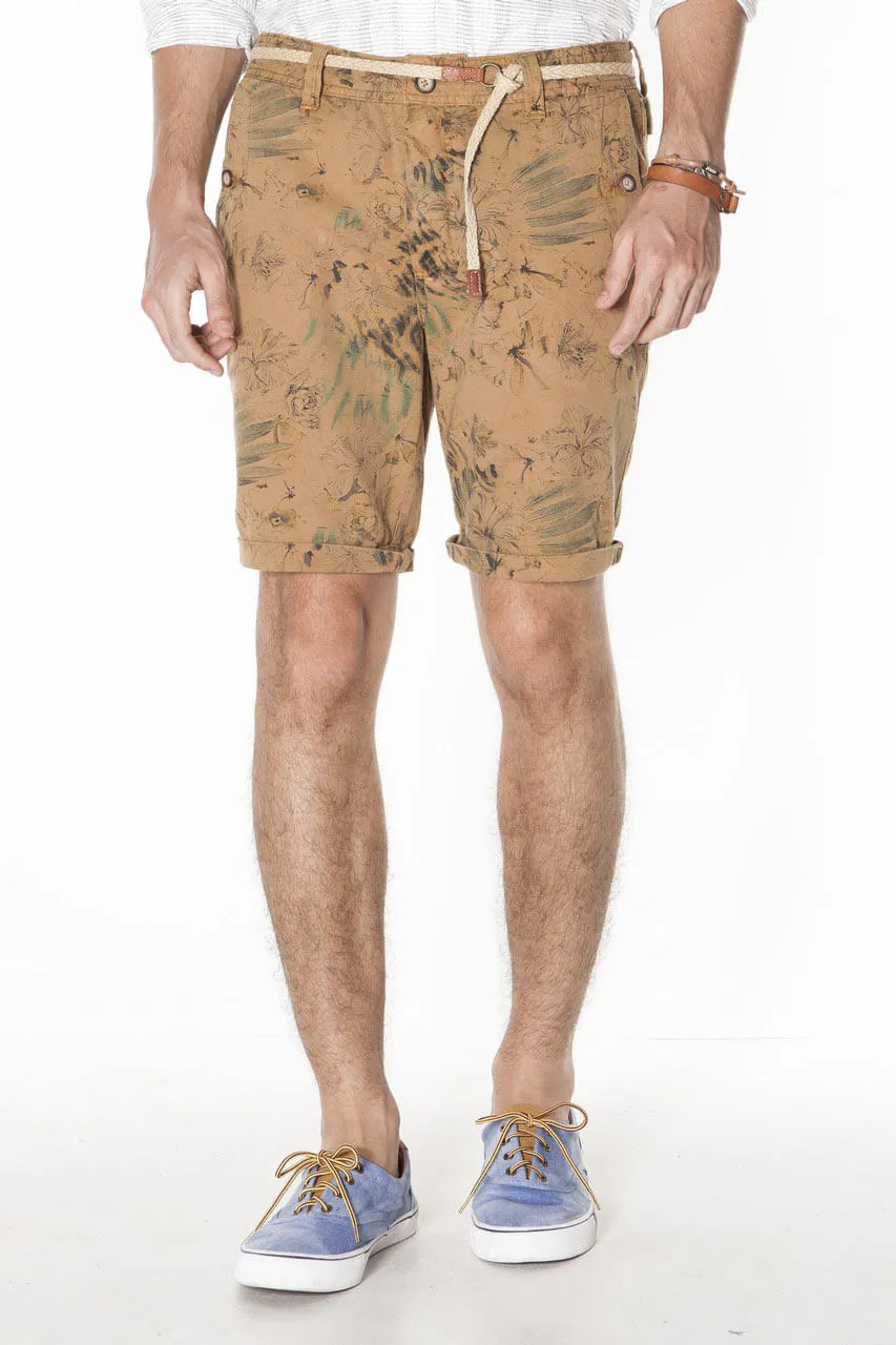 BERMUDA CASUAL VINTAGE FOLHAGEM