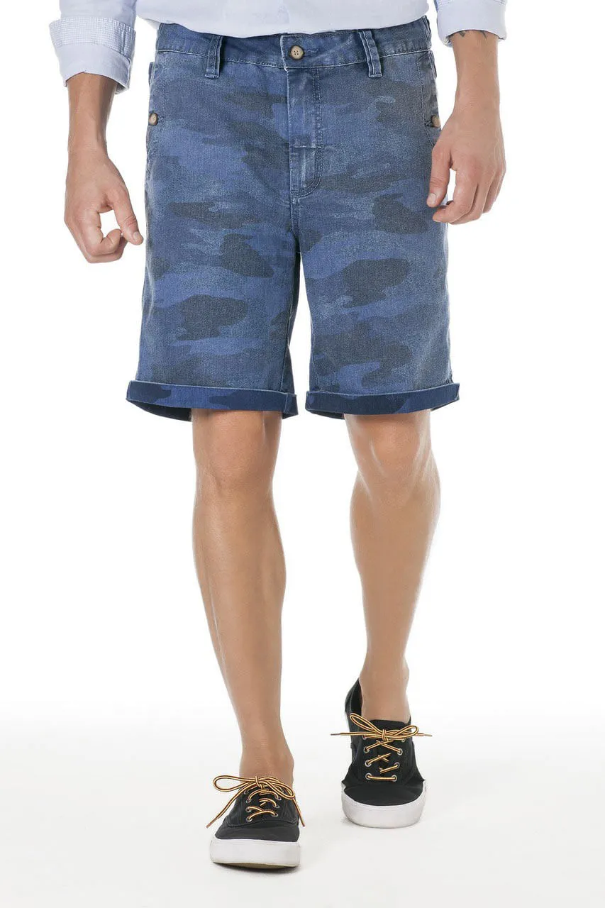 BERMUDA CASUAL CAMUFLADA DENIM