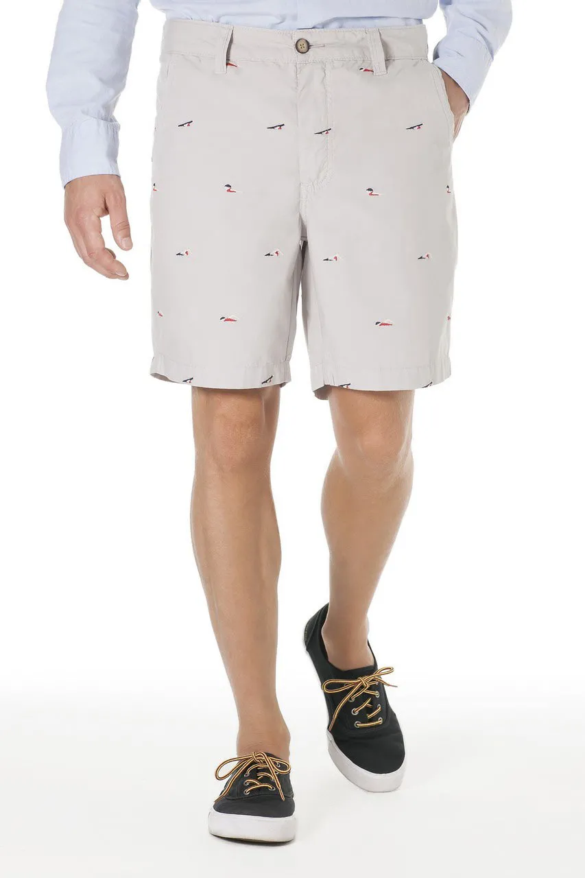 BERMUDA CASUAL BORDADO NADADOR