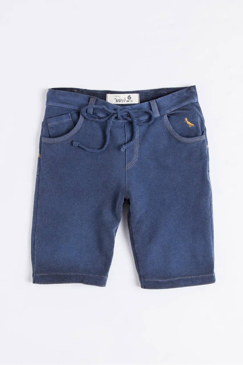 Bermuda Mini Casual Cadarço Moletom | Mini