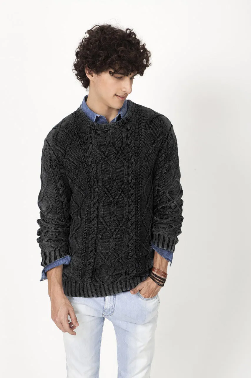 SUÉTER TRANÇAS INDIGO