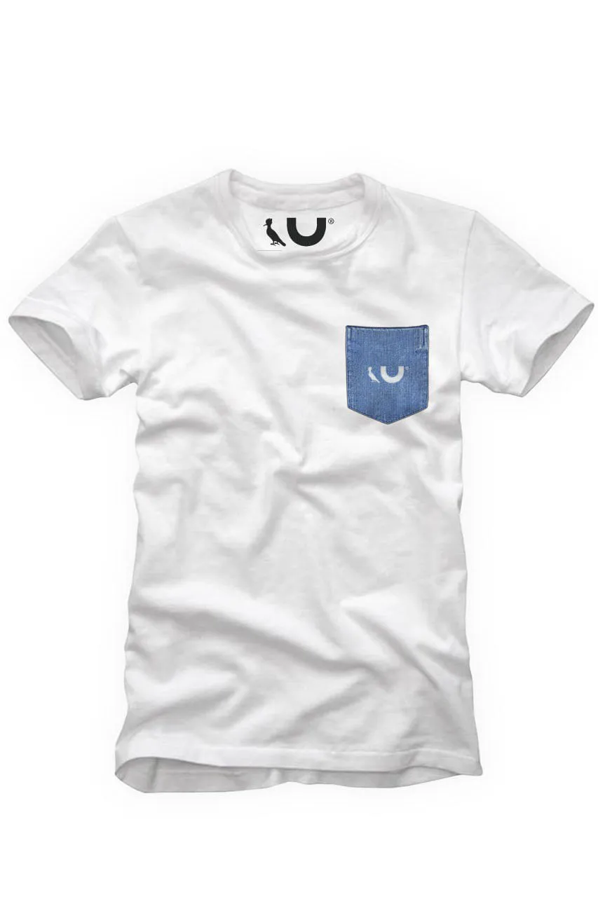 CAMISETA BOLSO JEANS ESTAMPADO