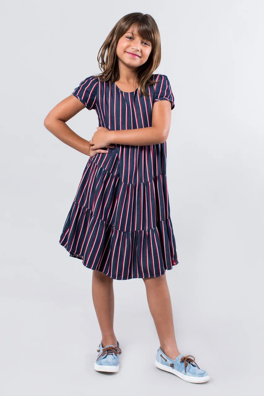 Vestido Reserva Mini Listra Índigo | Mini