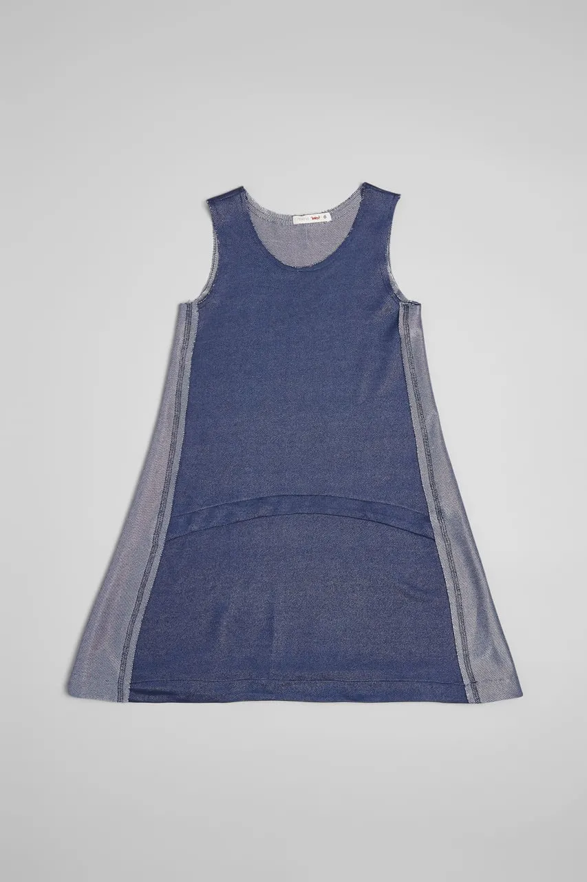 Vestido Denim Brilho | Mini