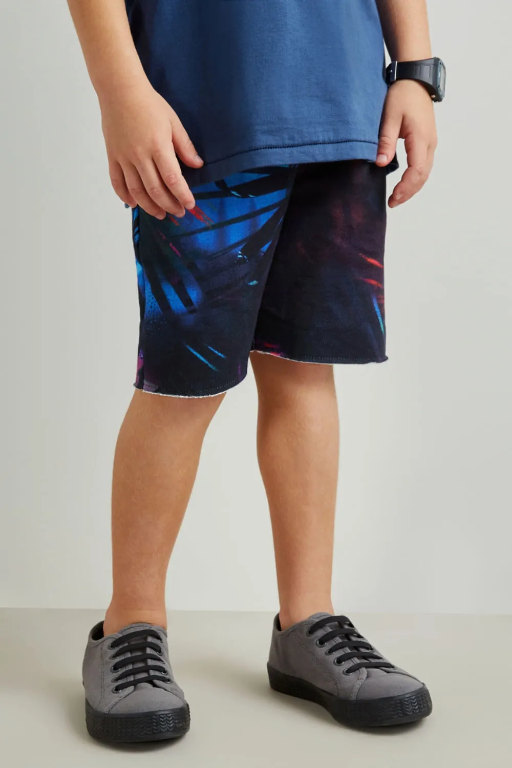 Bermuda Mini Pf Moletom Floresta | Mini