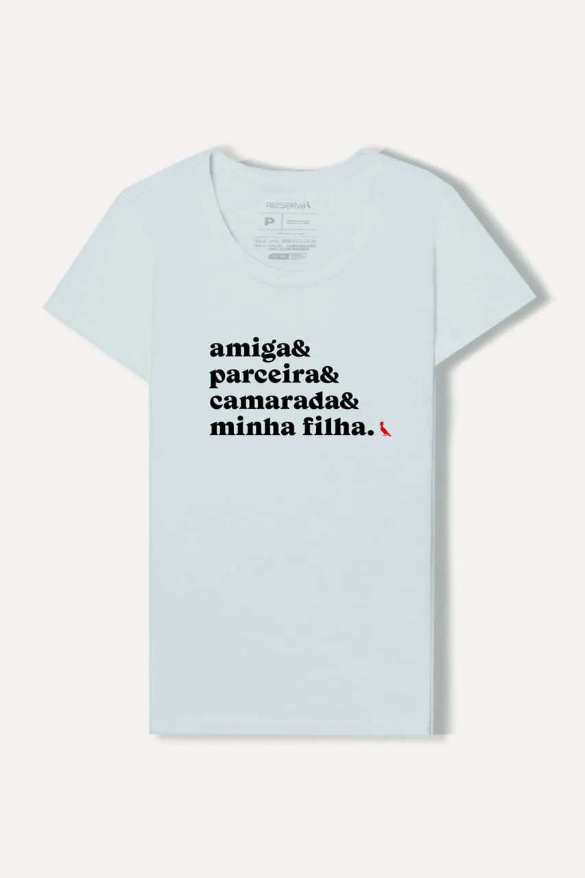 CAMISETA MÃE DE FILHA CAMARADA