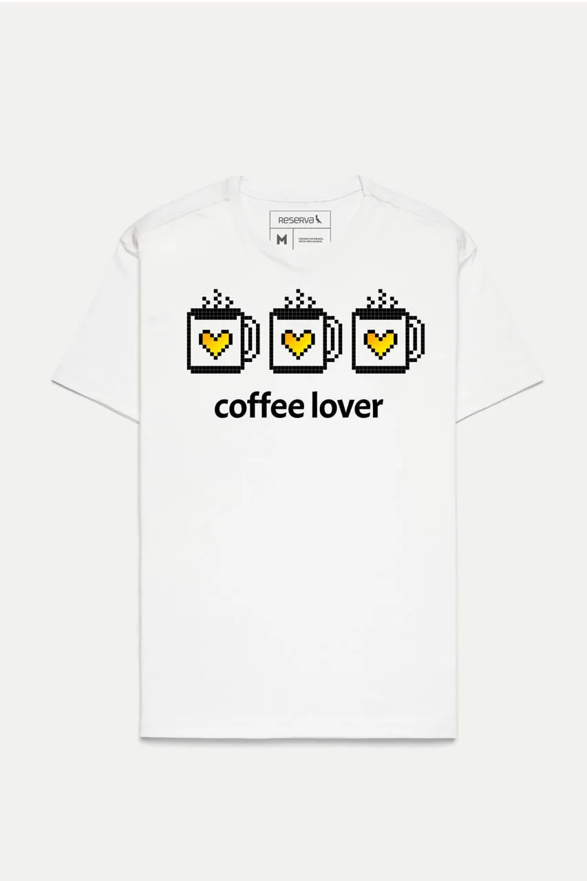 CAMISETA CAFÉ BITS