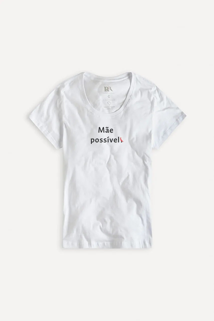 CAMISETA FEM ESTAMPADA MAE POSSIVEL