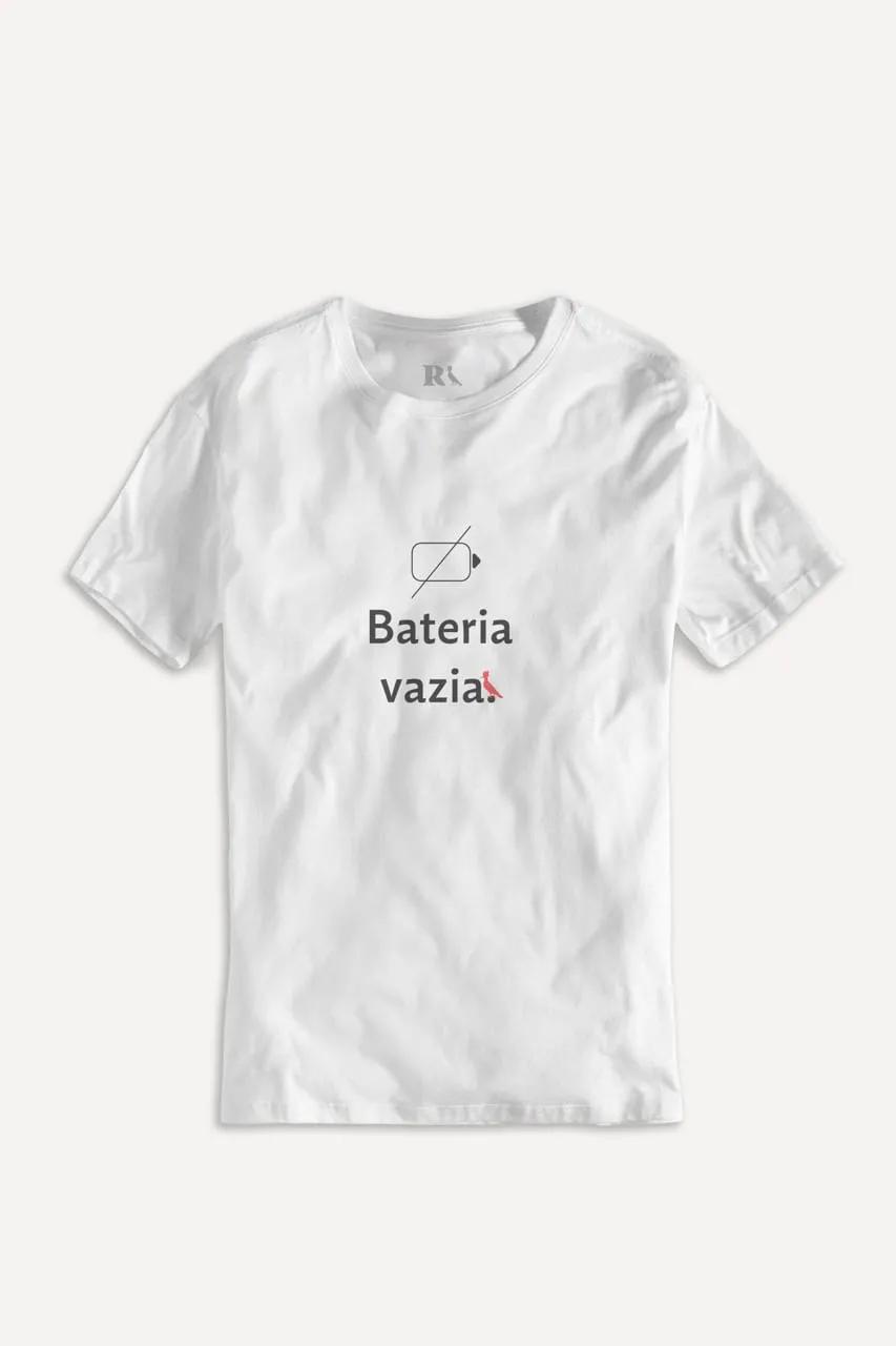 CAMISETA ESTAMPADA BATERIA VAZIA