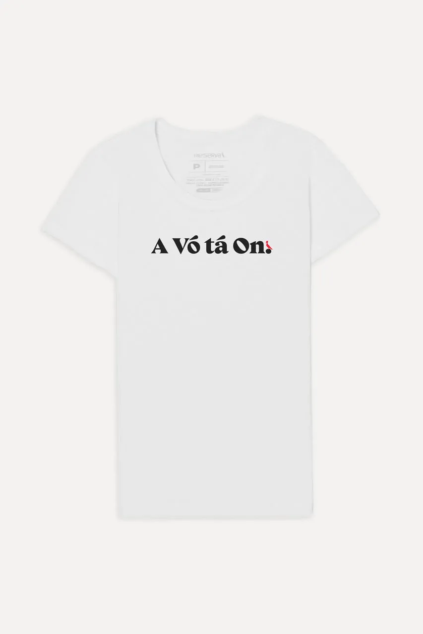 CAMISETA A VÓ TÁ ON FEMININA