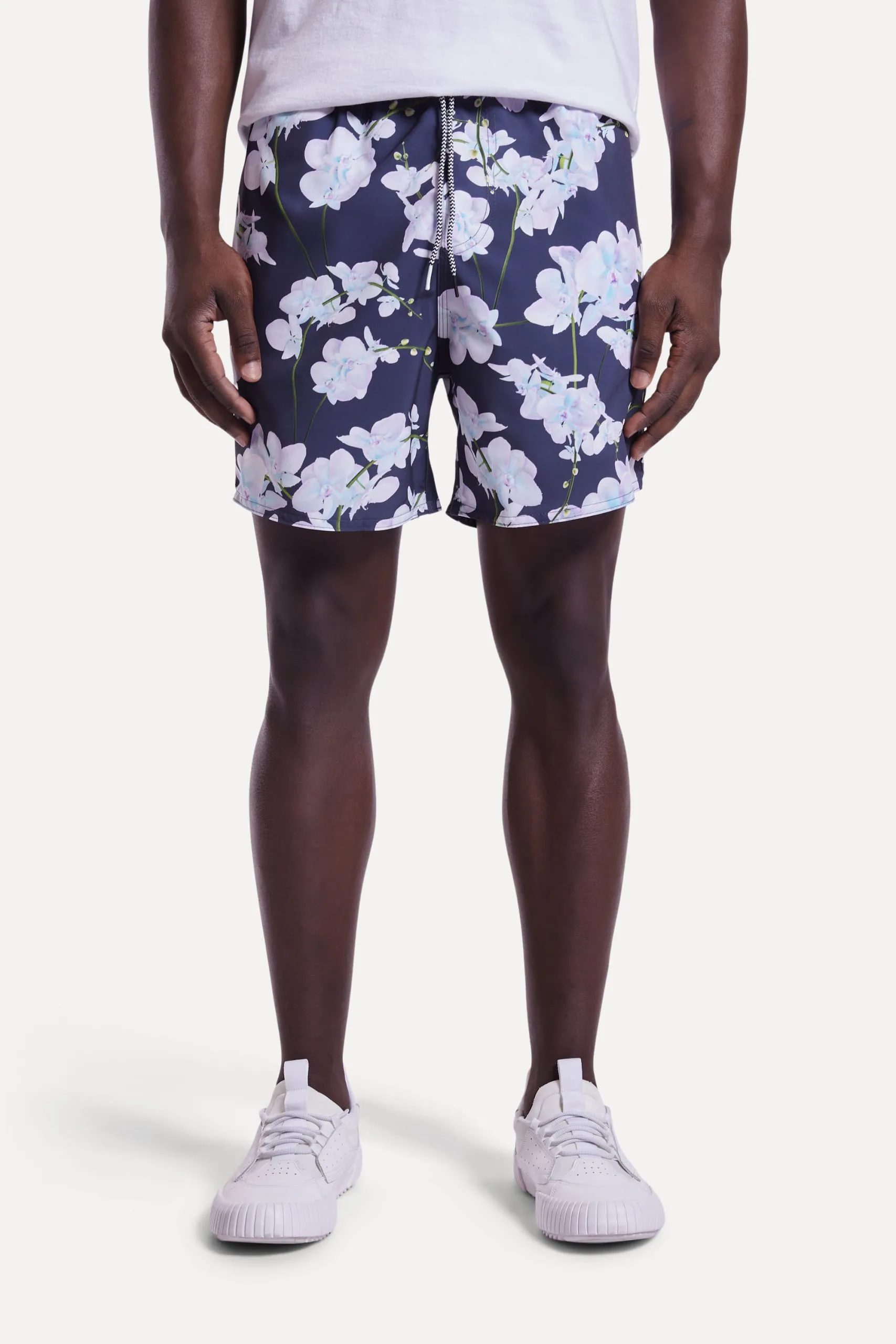 SHORT PRAIA ESTAMPADO ORQUIDEA