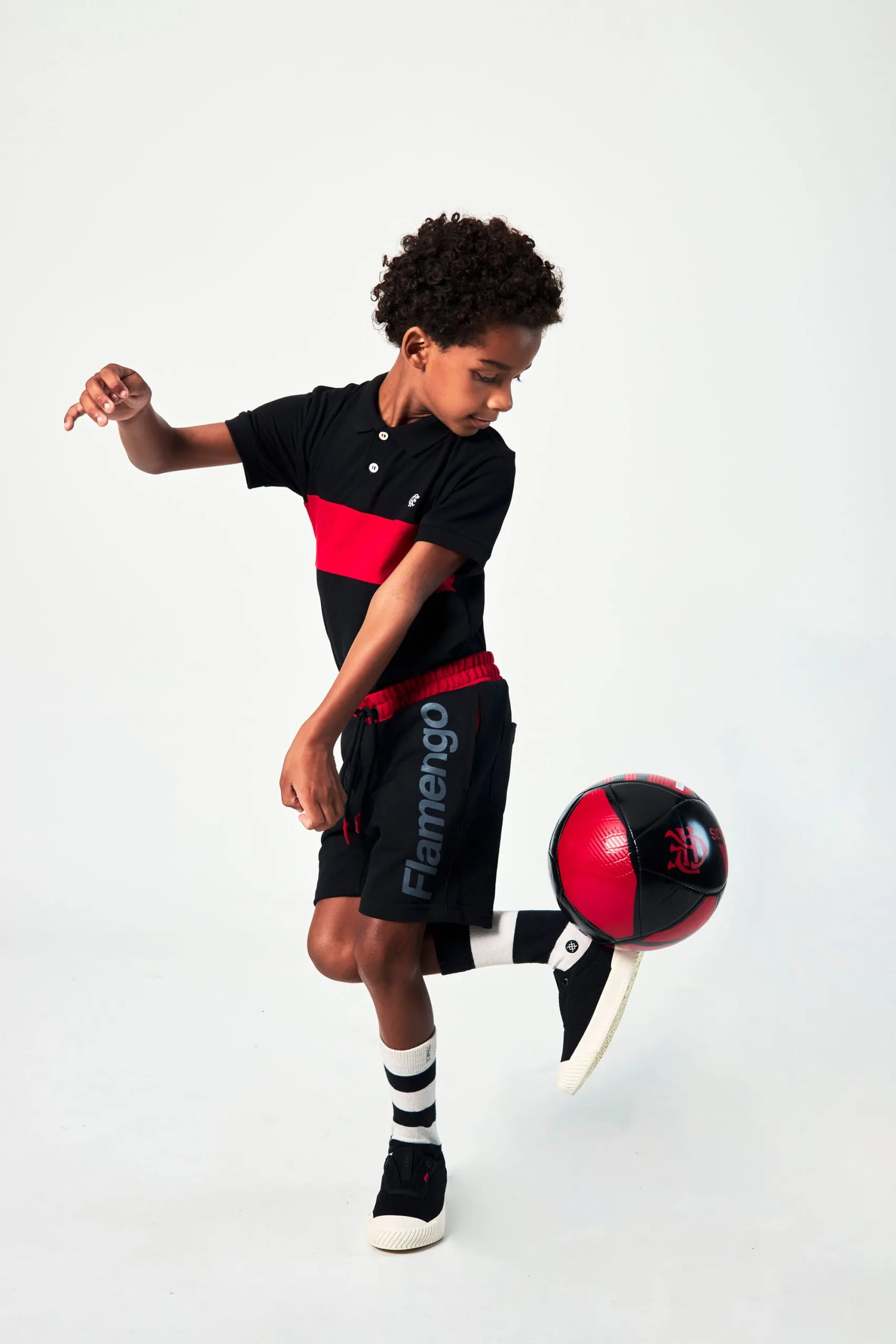 BERMUDA MOLETOM MINI FLAMENGO