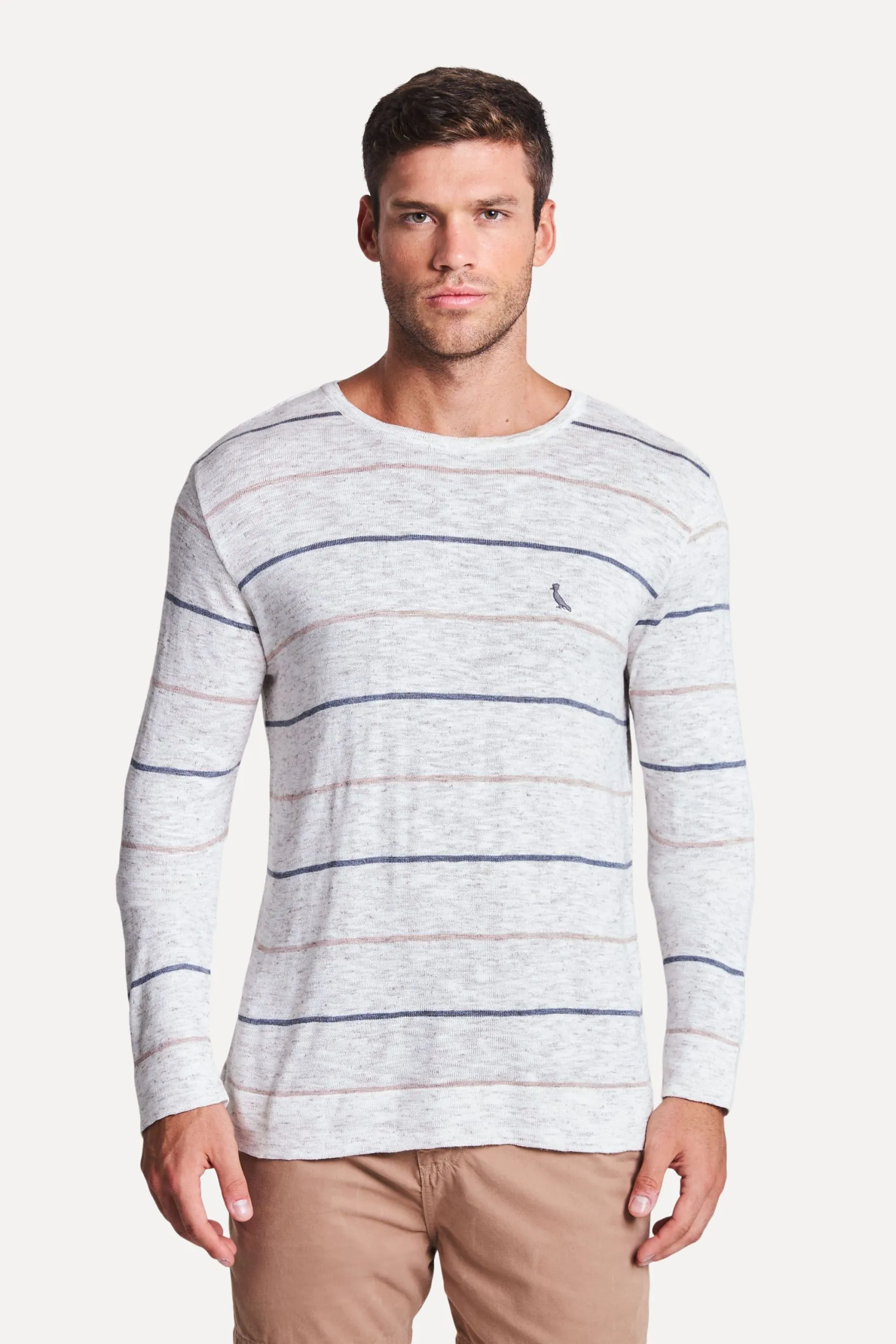 TRICOT NATURAL LISTRA