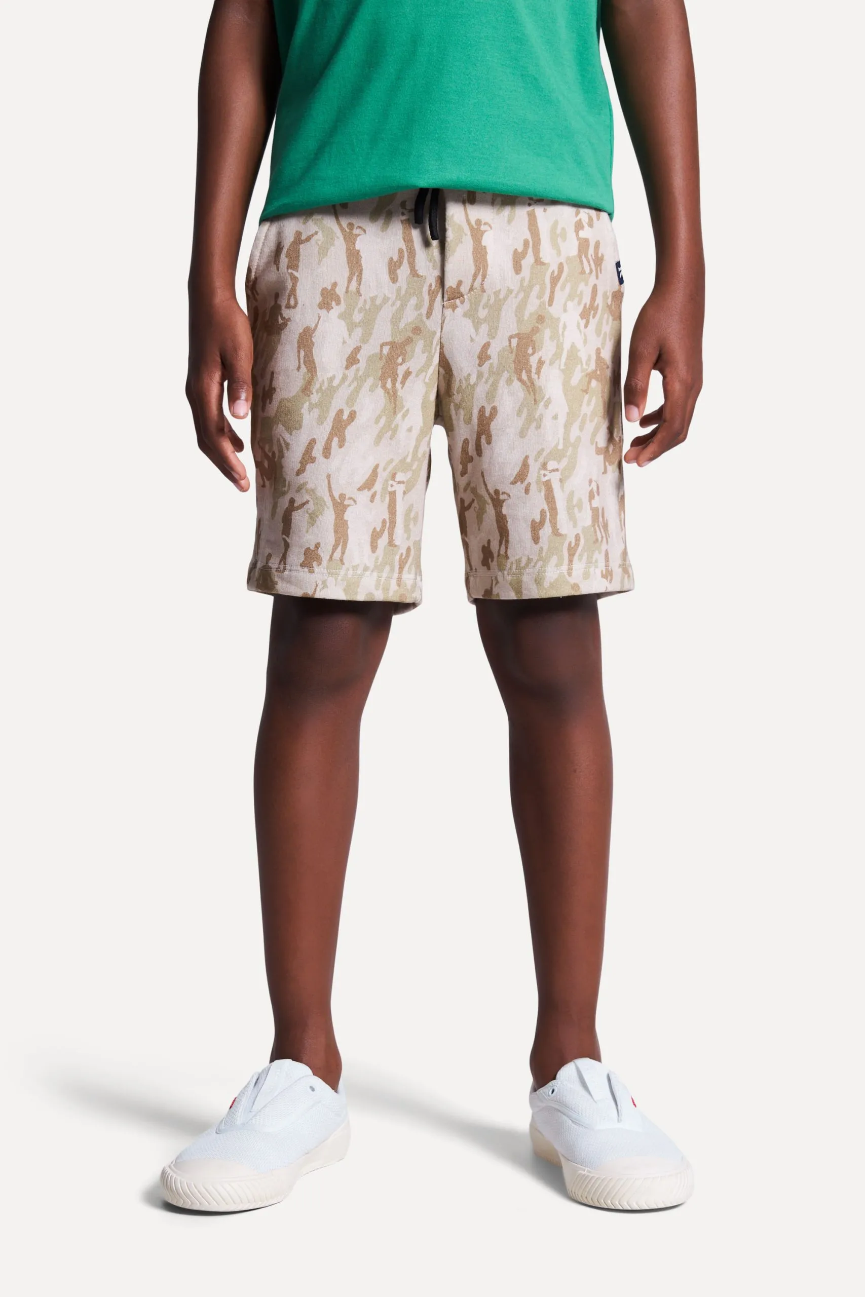 BERMUDA MOLETOM MINI PF HAPPY CAMUFLADO