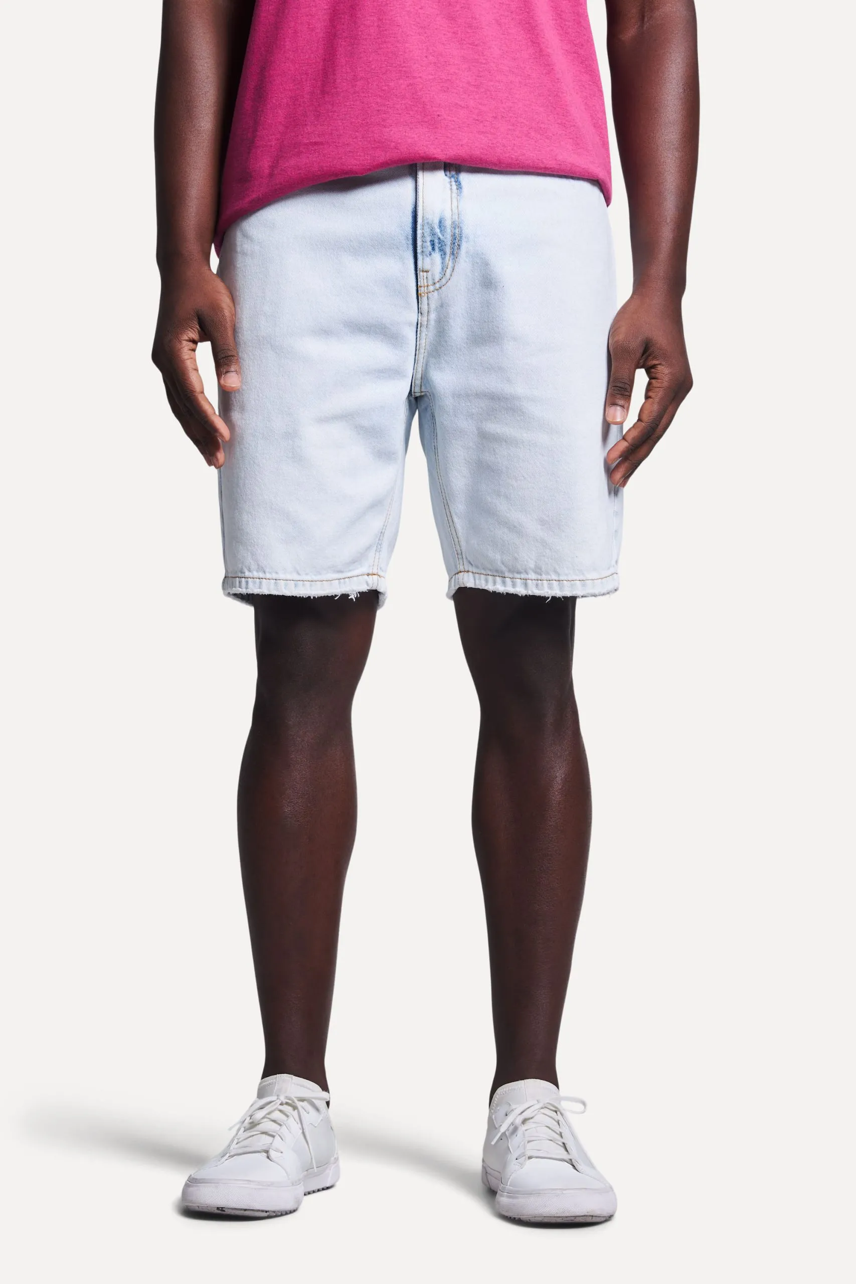 BERMUDA JEANS NAVY WASH