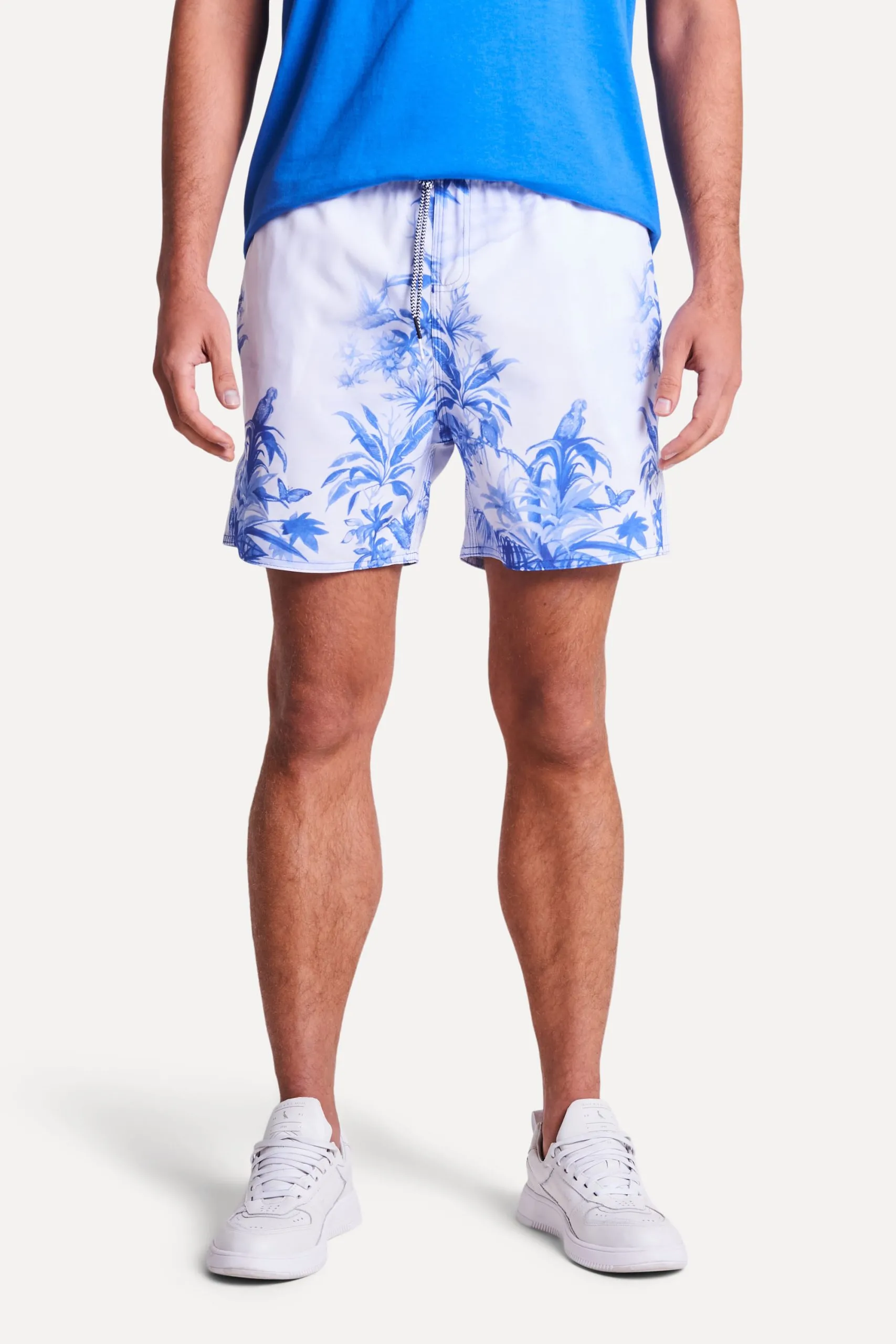 SHORT PRAIA ESTAMPADO BLUE PARADISE