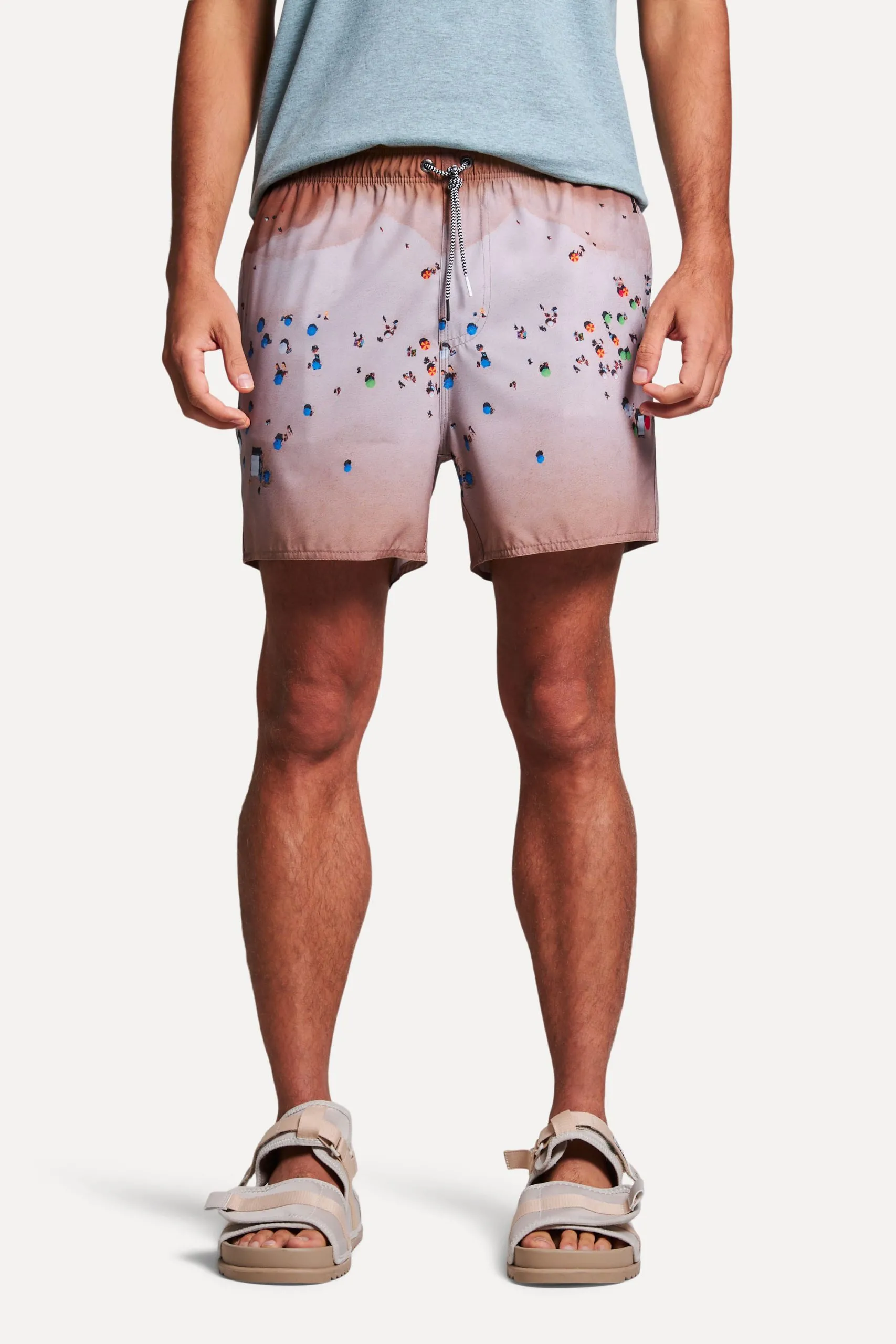 SHORT PRAIA ESTAMPADO DRONE BEACH