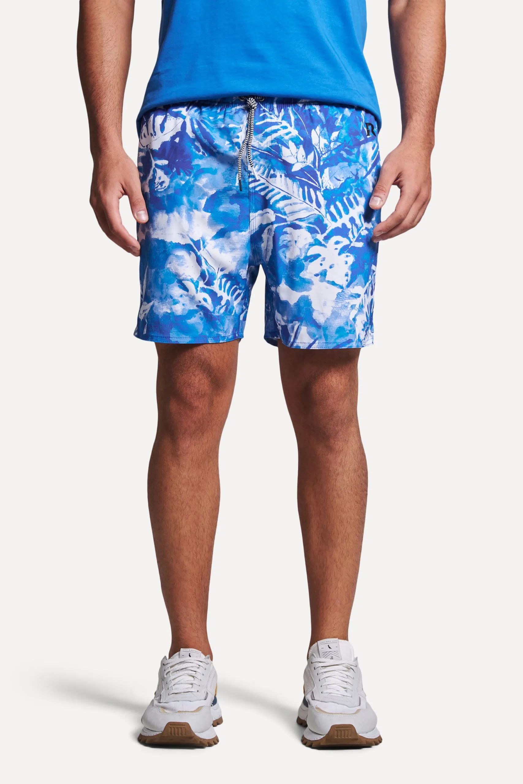SHORT PRAIA ESTAMPADO FOLHAGEM KLEIN