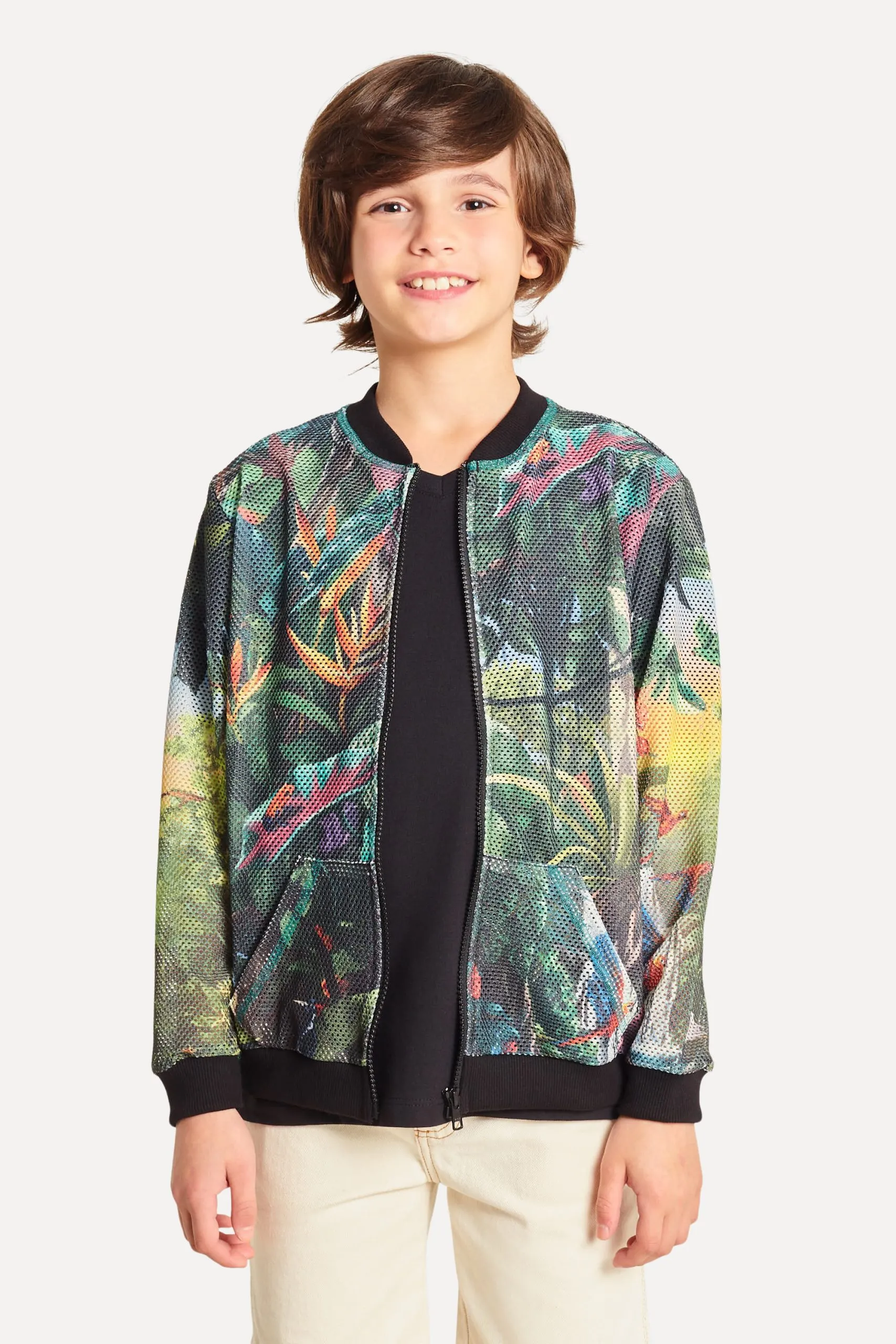 WIND TELA MINI ESTAMPA PARAISO TROPICAL