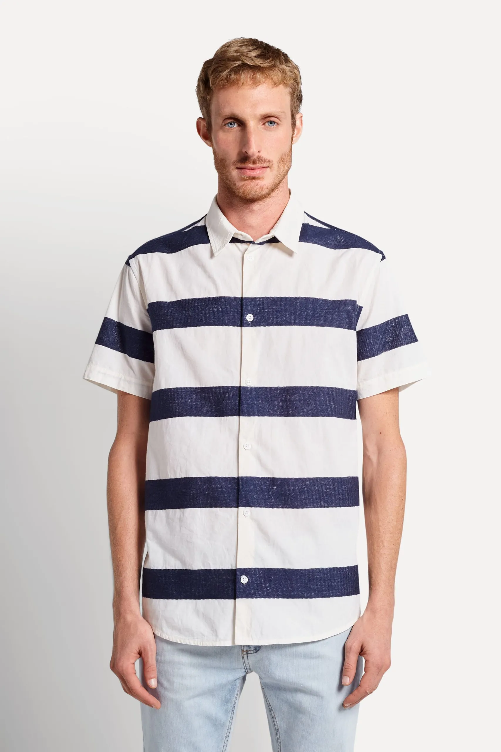 CAMISA MC LISTRA RUSTICA ECO