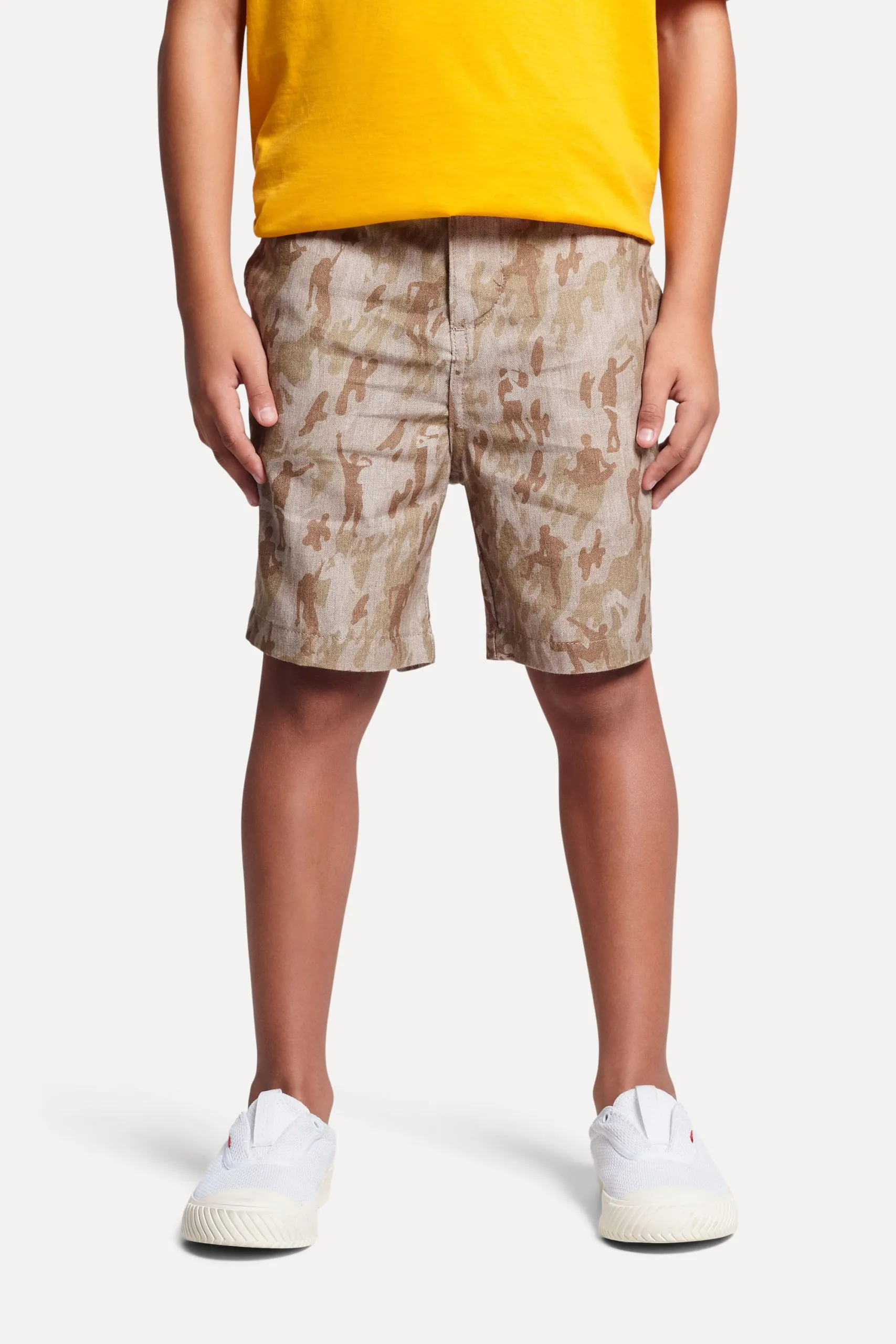 BERMUDA CASUAL MINI HAPPY CAMUFLADO