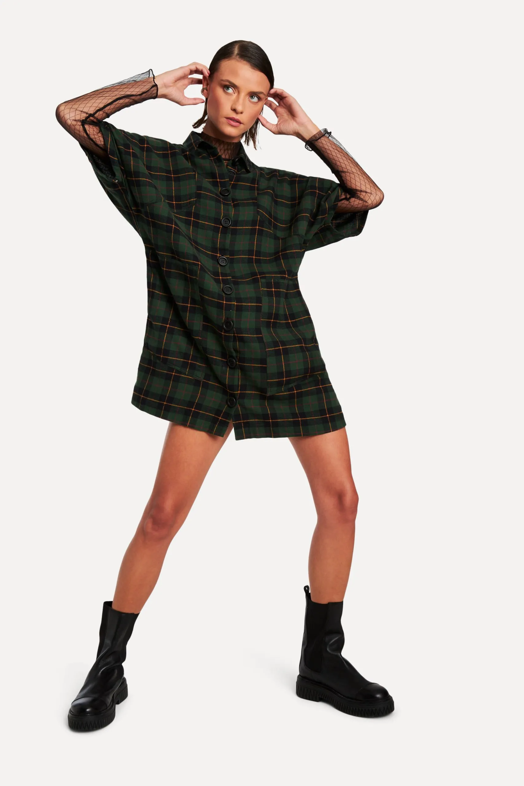 VESTIDO XADREZ MACALHA