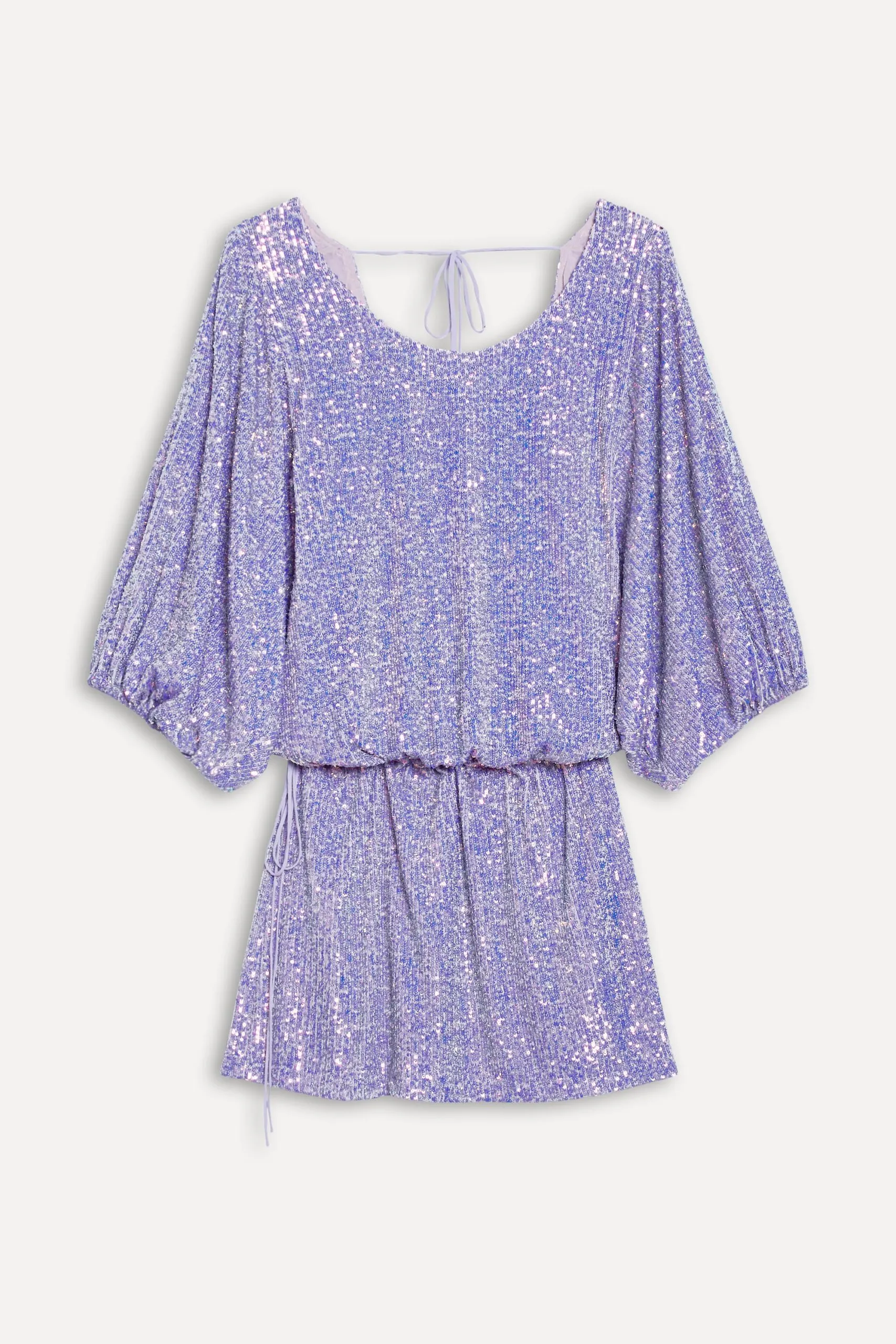 VESTIDO MANGA AMPLA GLAM