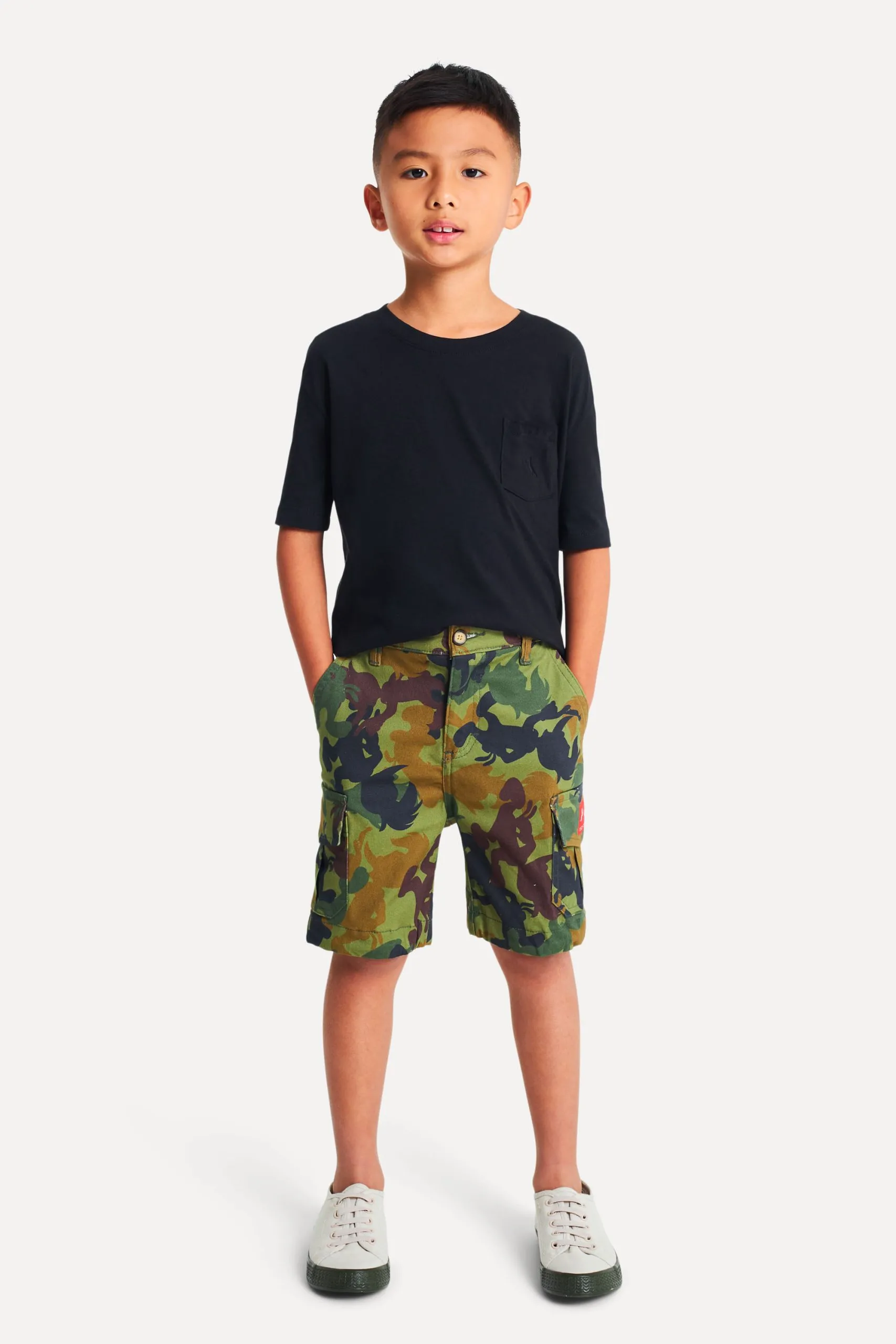 BERMUDA MINI CARGO CAMUFLADO