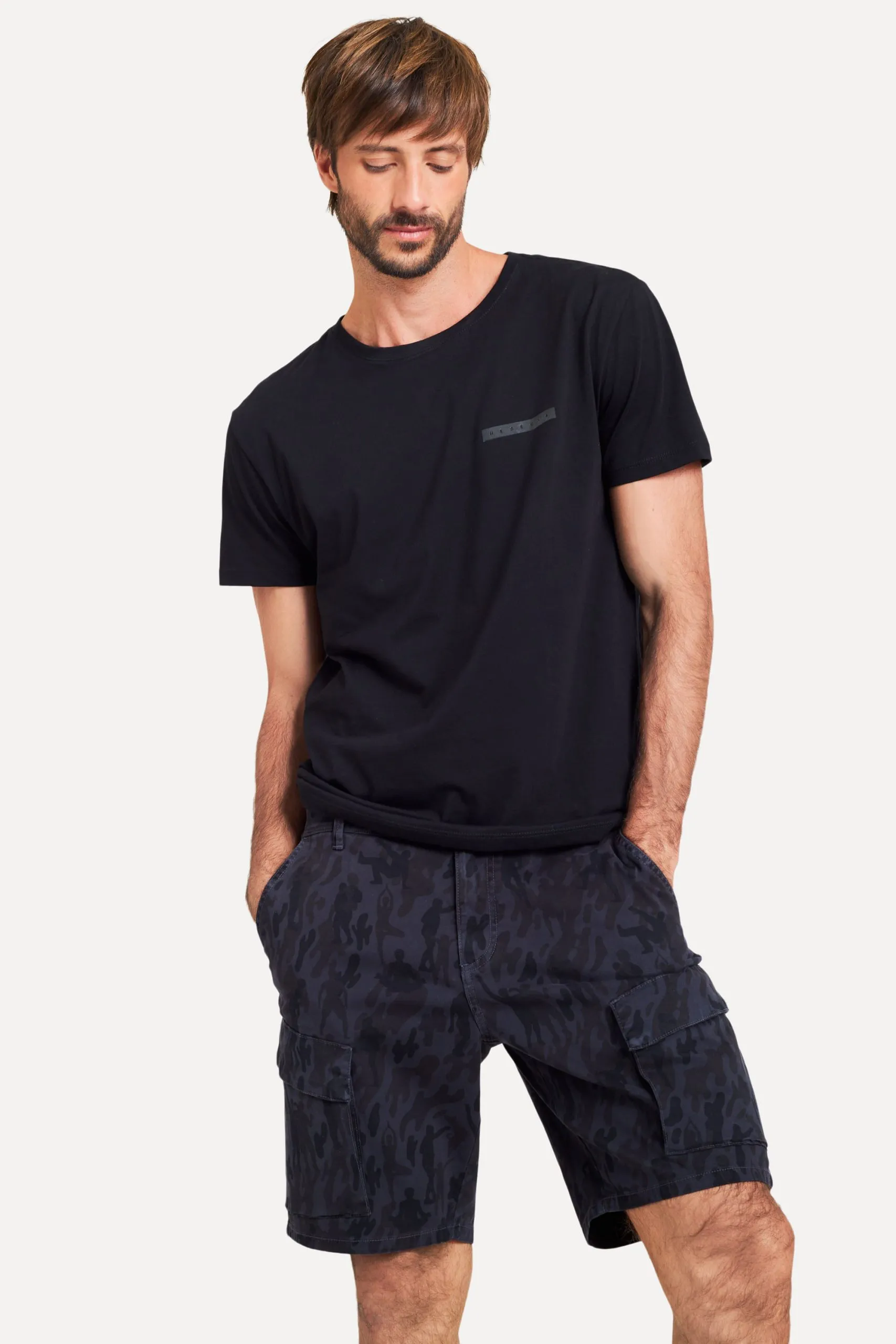 BERMUDA CARGO ESTAMPADA ROCK CAMUFLADO