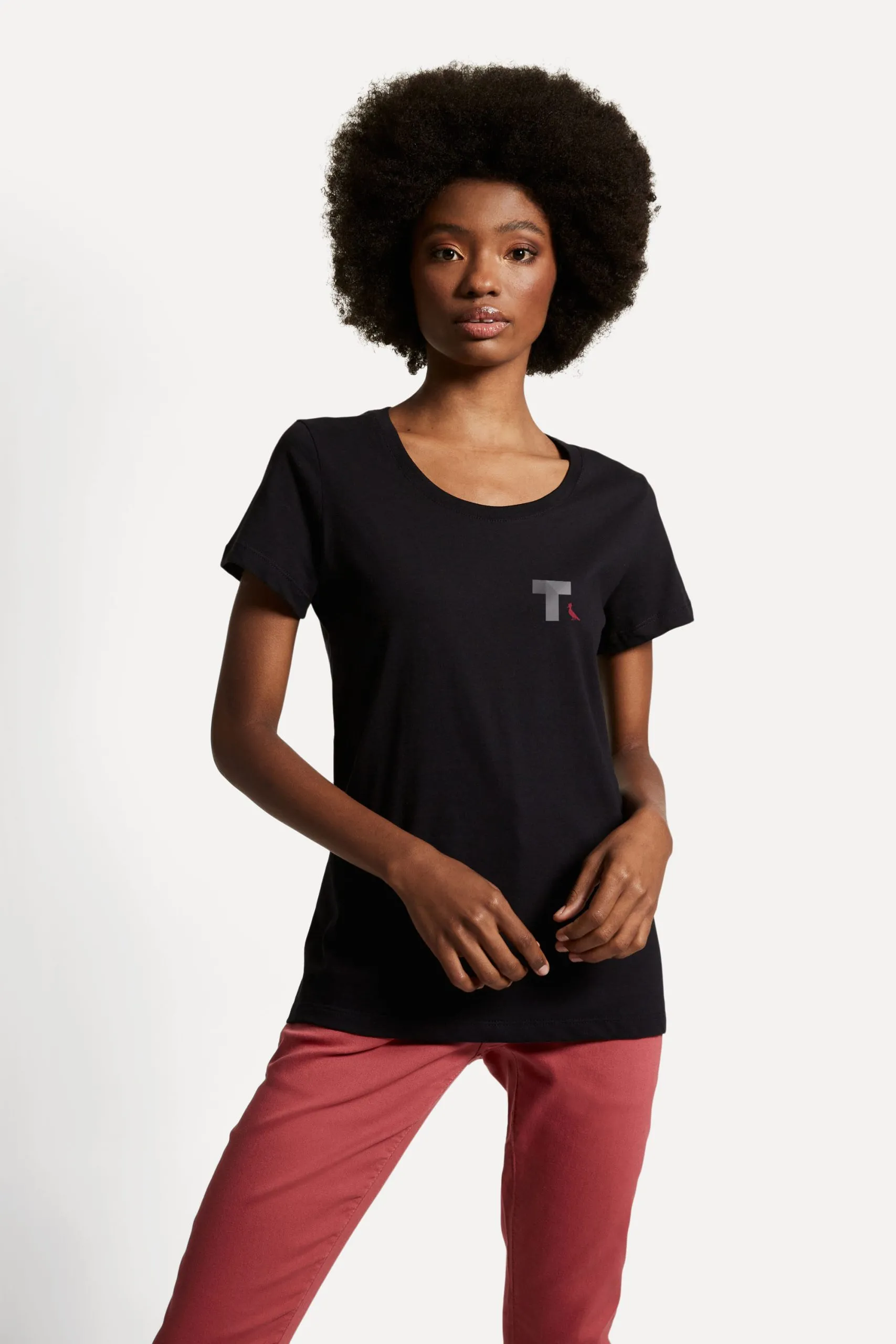 CAMISETA FEMININA MIT TLOGO GREY