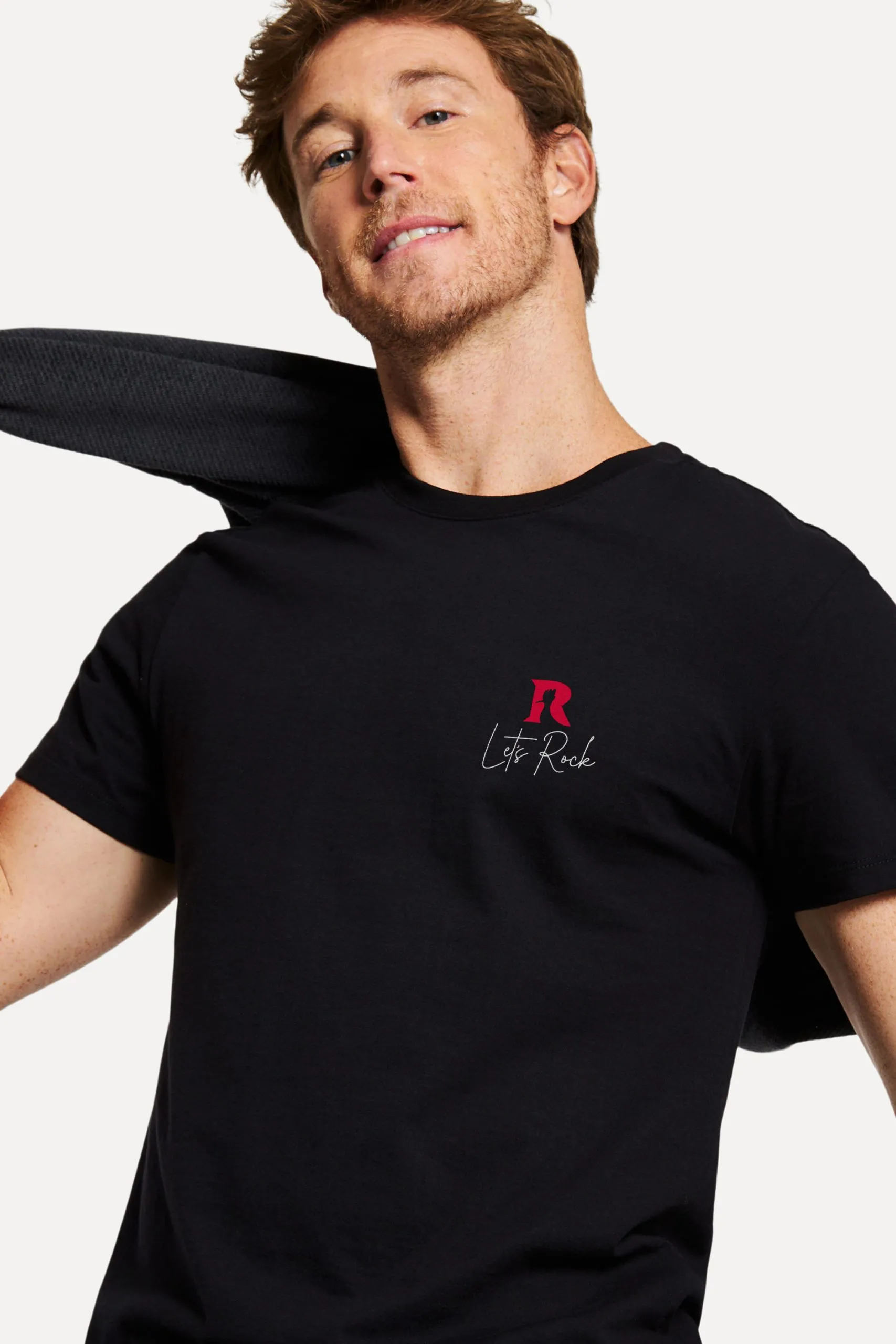 CAMISETA LETS ROCK ESCUDO