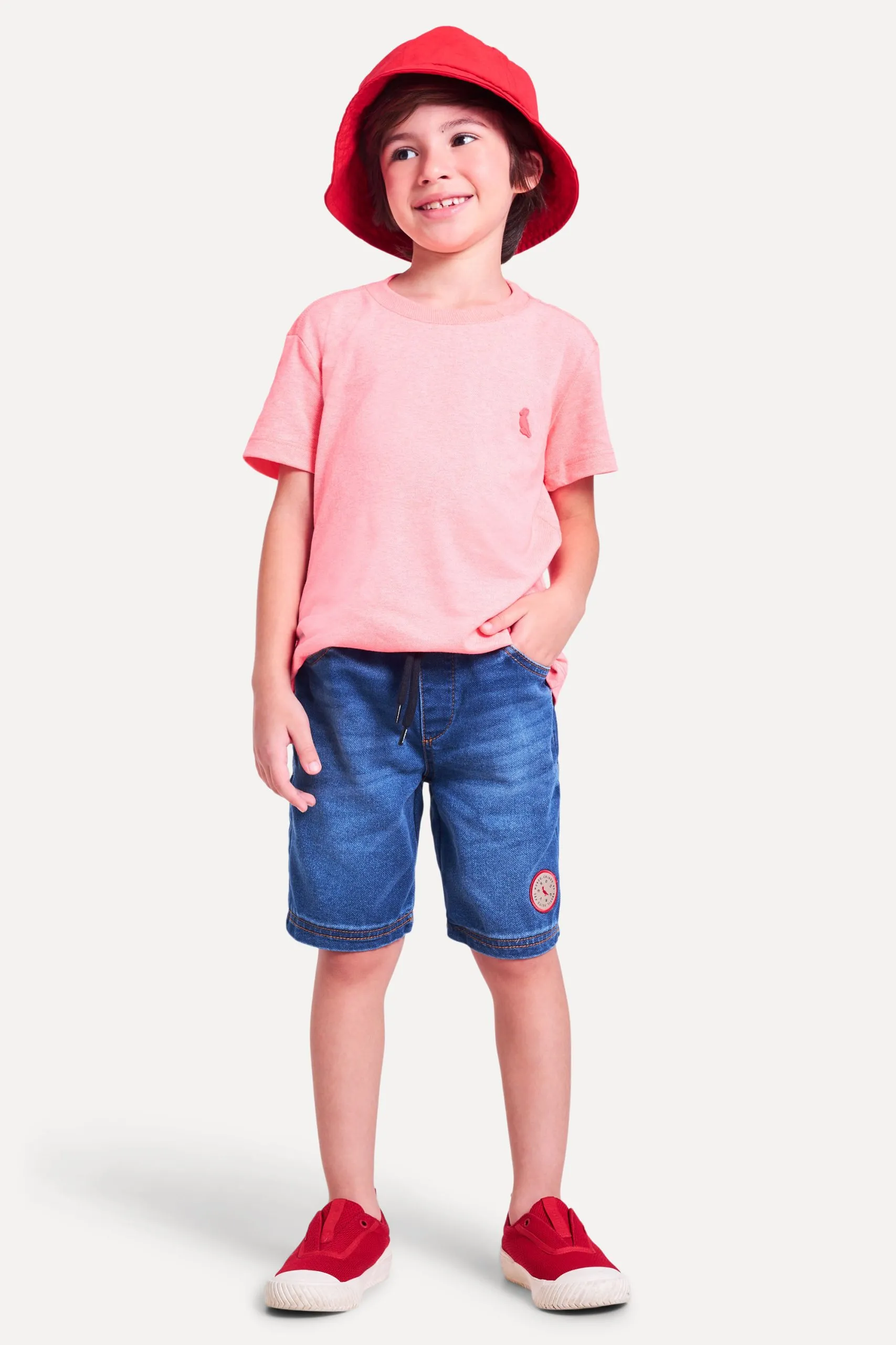 BERMUDA MINI JEANS ELASTICO CINTURA