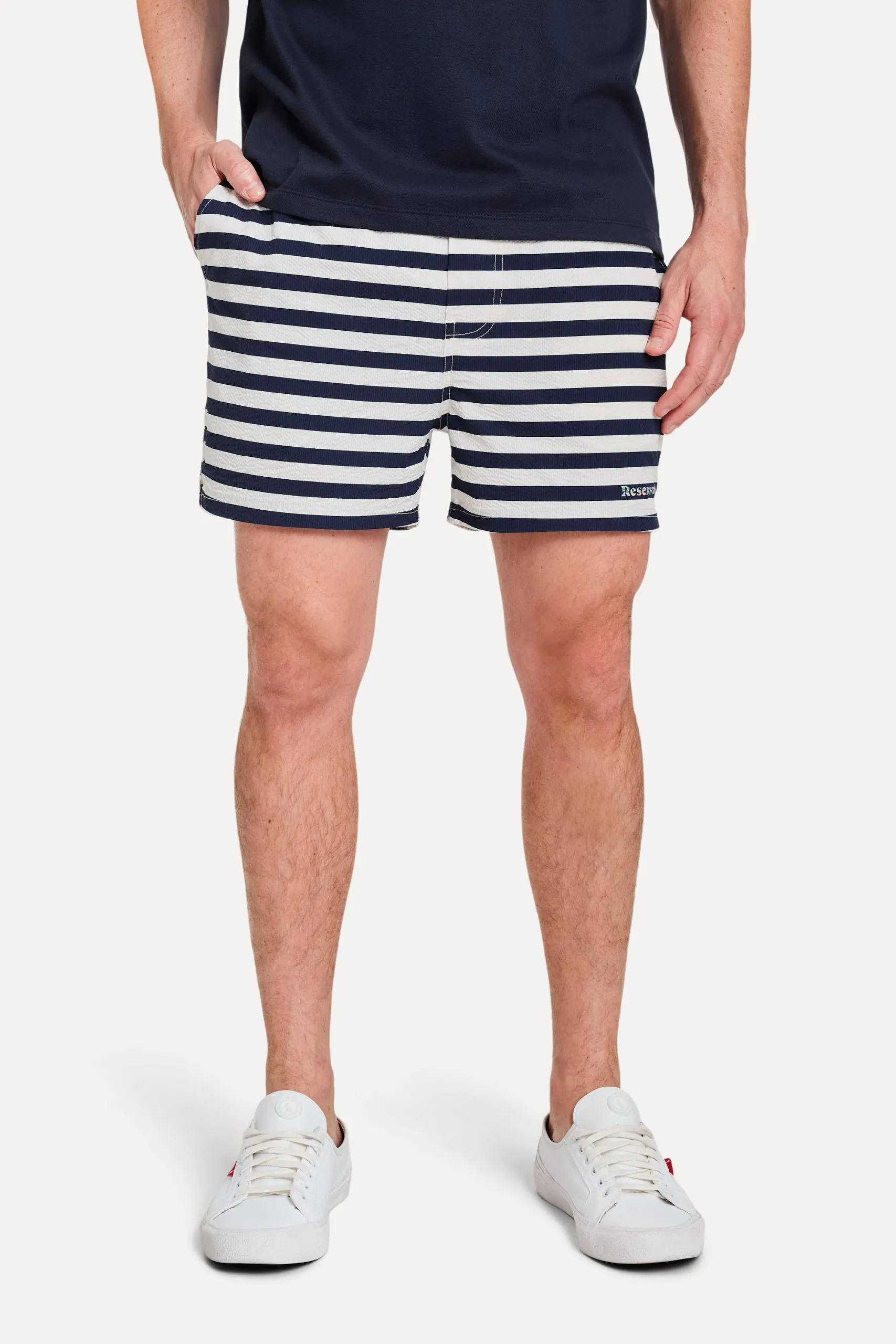 SHORT PRAIA LISTRADO