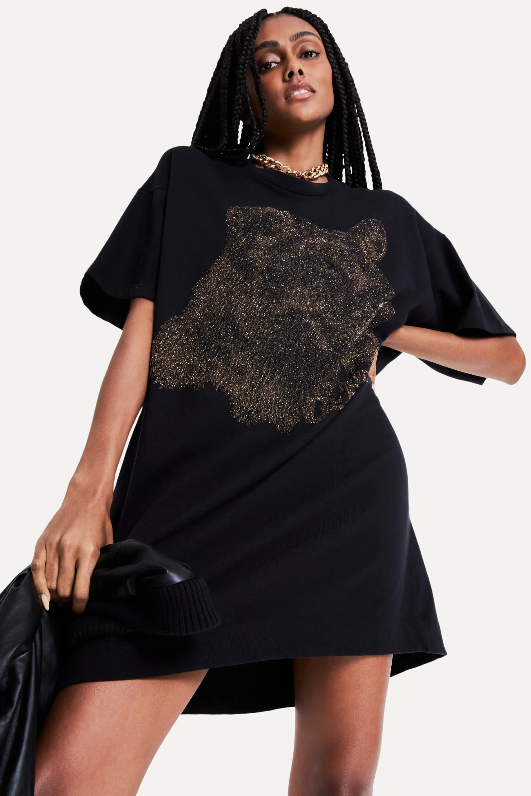 VESTIDO ESTAMPADO PANTERA QUEEN