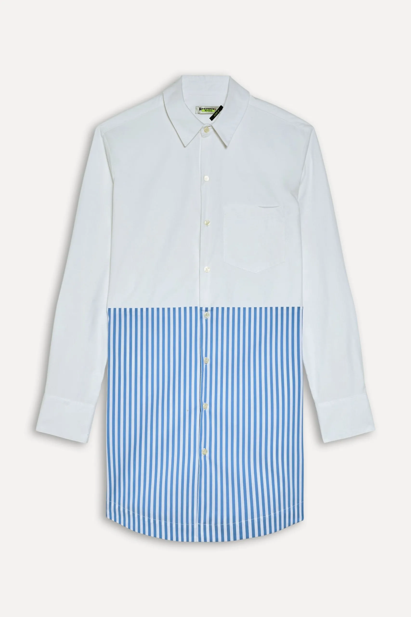 VESTIDO CHEMISE LISTRA DENIM