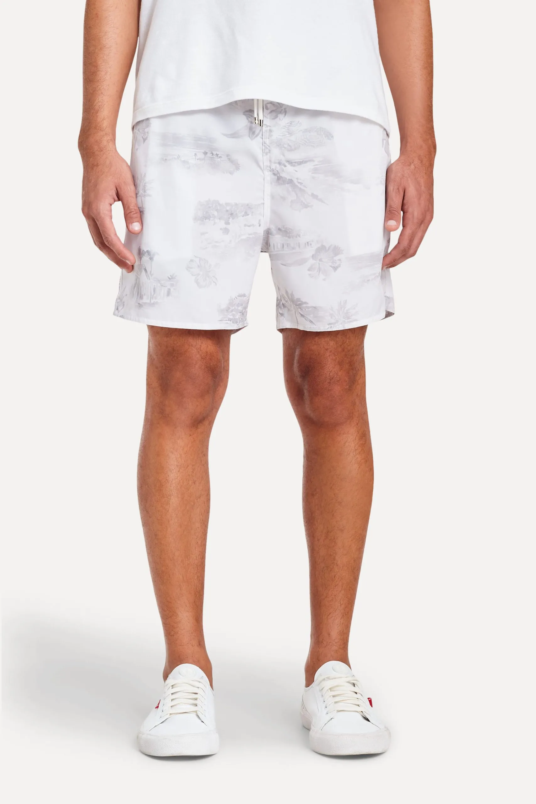 SHORT DE PRAIA ESTAMPADO MARE