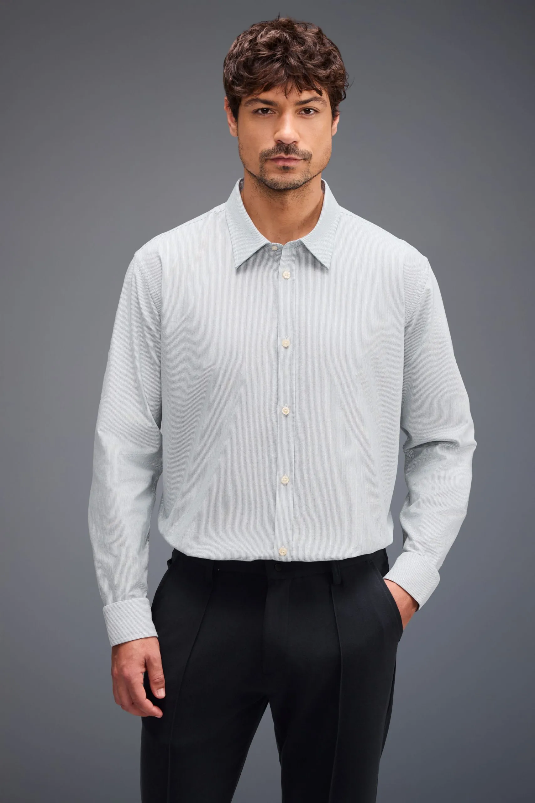CAMISA ML OXFORD LISTRA CONFORTO